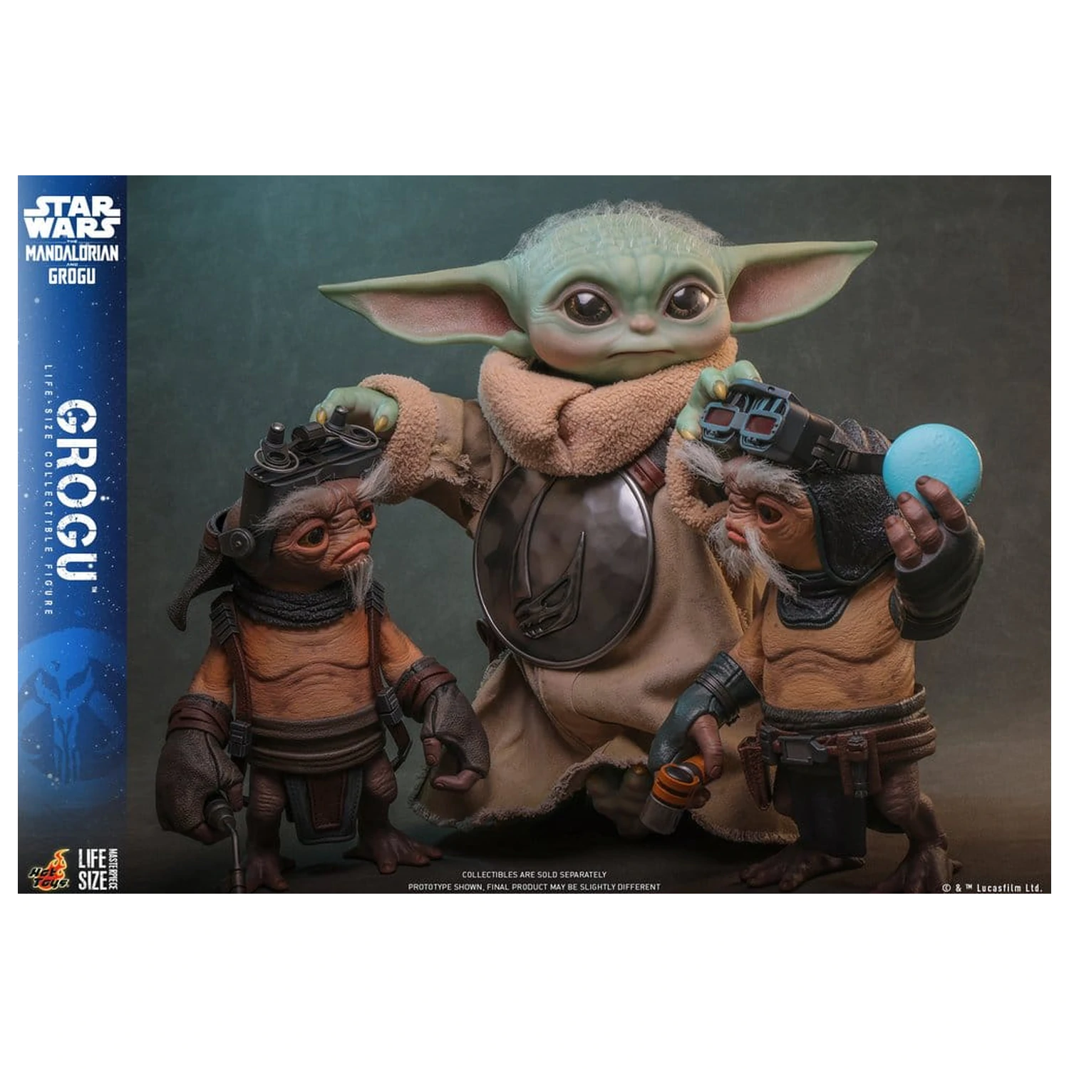 Star Wars: The Mandalorian & Grogu Figura naturalnej wielkości Grogu 38 cm zdjęcie produktu