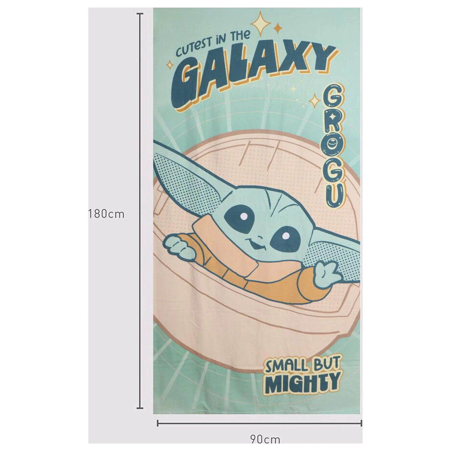 Star Wars The Mandalorian Grogu ręcznik plażowy z mikrofibry zdjęcie produktu
