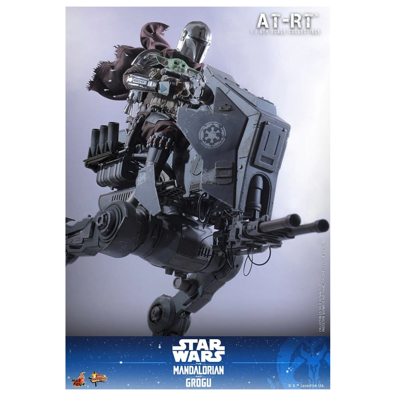 Star Wars: The Mandalorian & Grogu Movie Masterpiece Zestaw figurek 1/6 Imperial Remnant AT-RT Driver i AT-RT 60 cm zdjęcie produktu