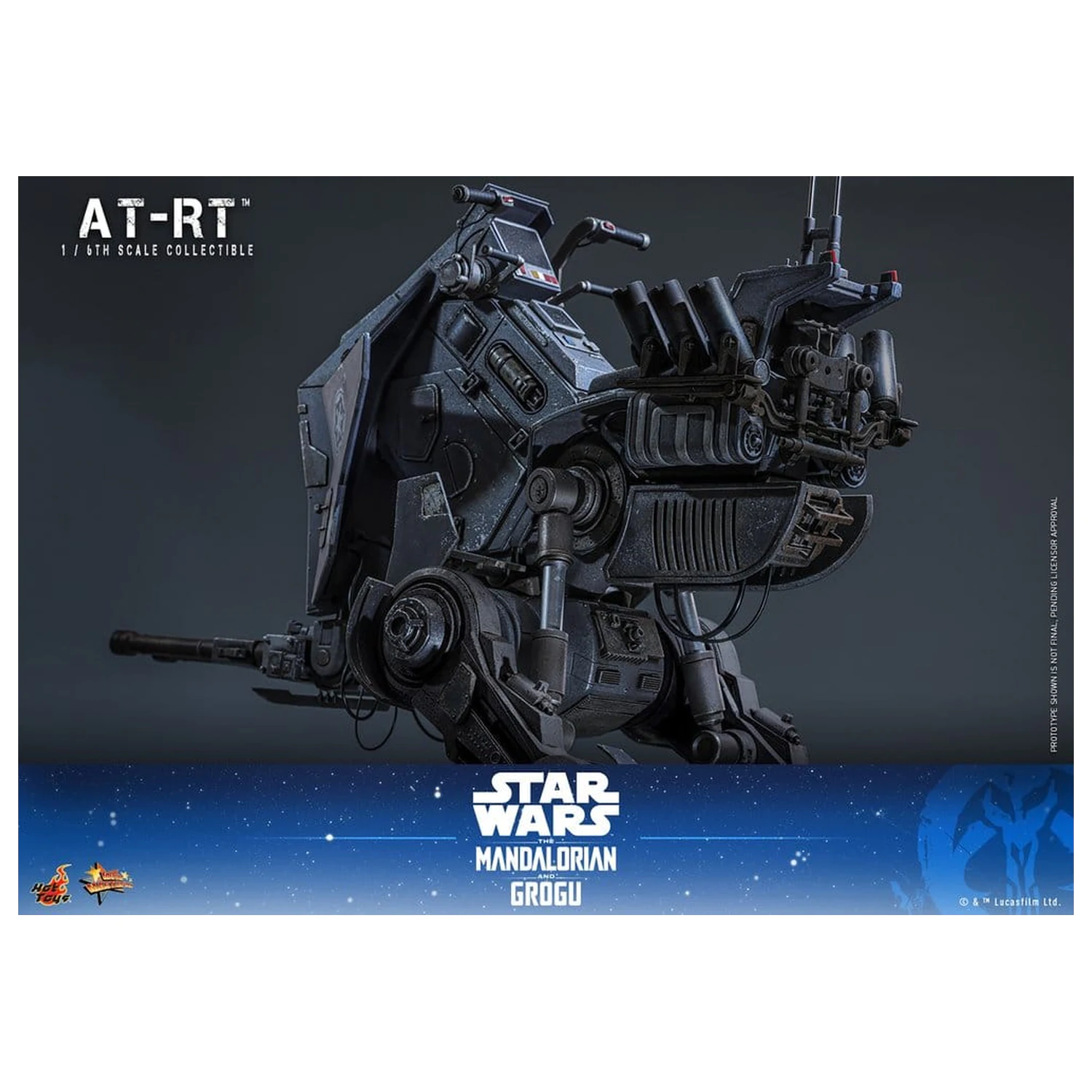 Star Wars: The Mandalorian & Grogu Movie Masterpiece Zestaw figurek 1/6 Imperial Remnant AT-RT Driver i AT-RT 60 cm zdjęcie produktu