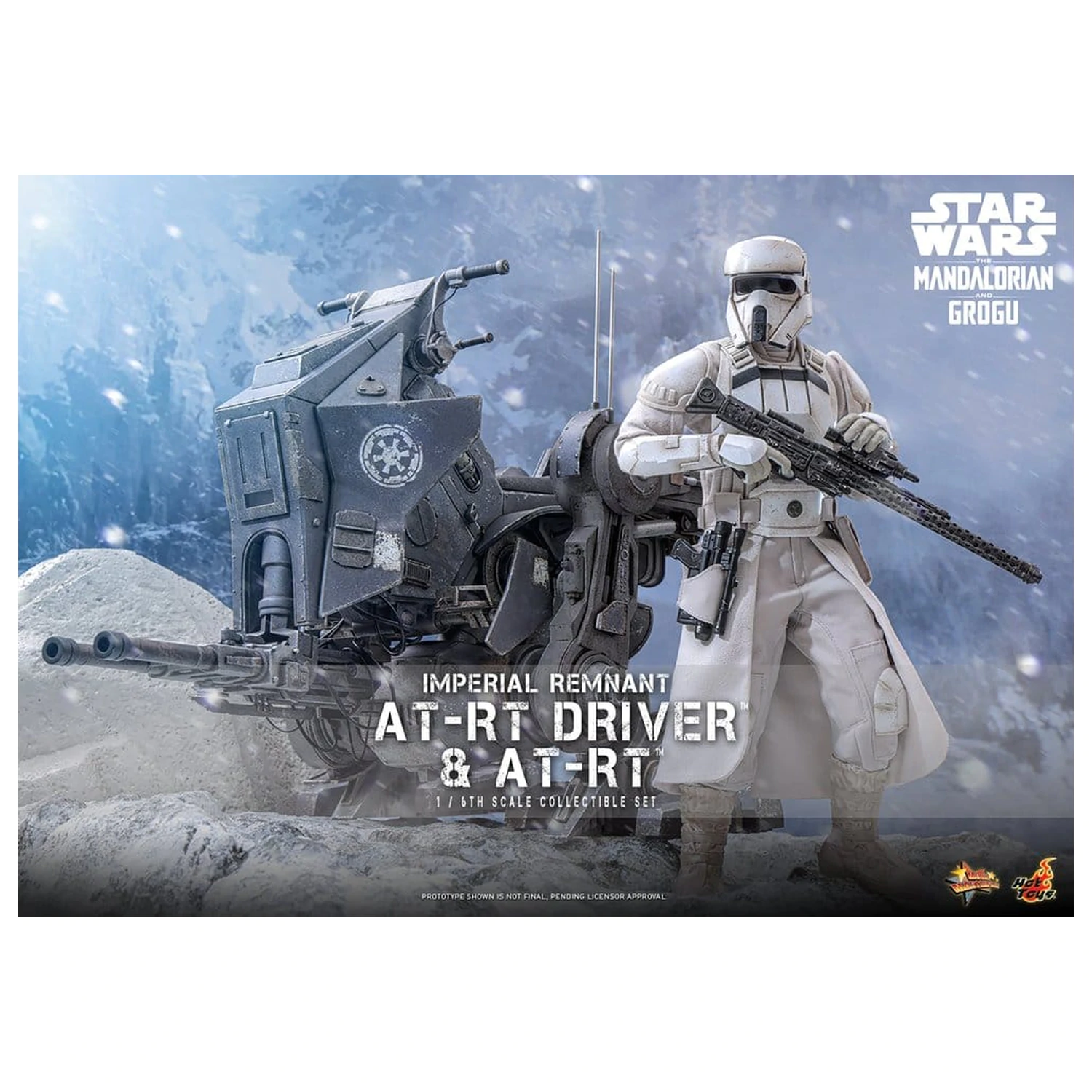 Star Wars: The Mandalorian & Grogu Movie Masterpiece Zestaw figurek 1/6 Imperial Remnant AT-RT Driver i AT-RT 60 cm zdjęcie produktu