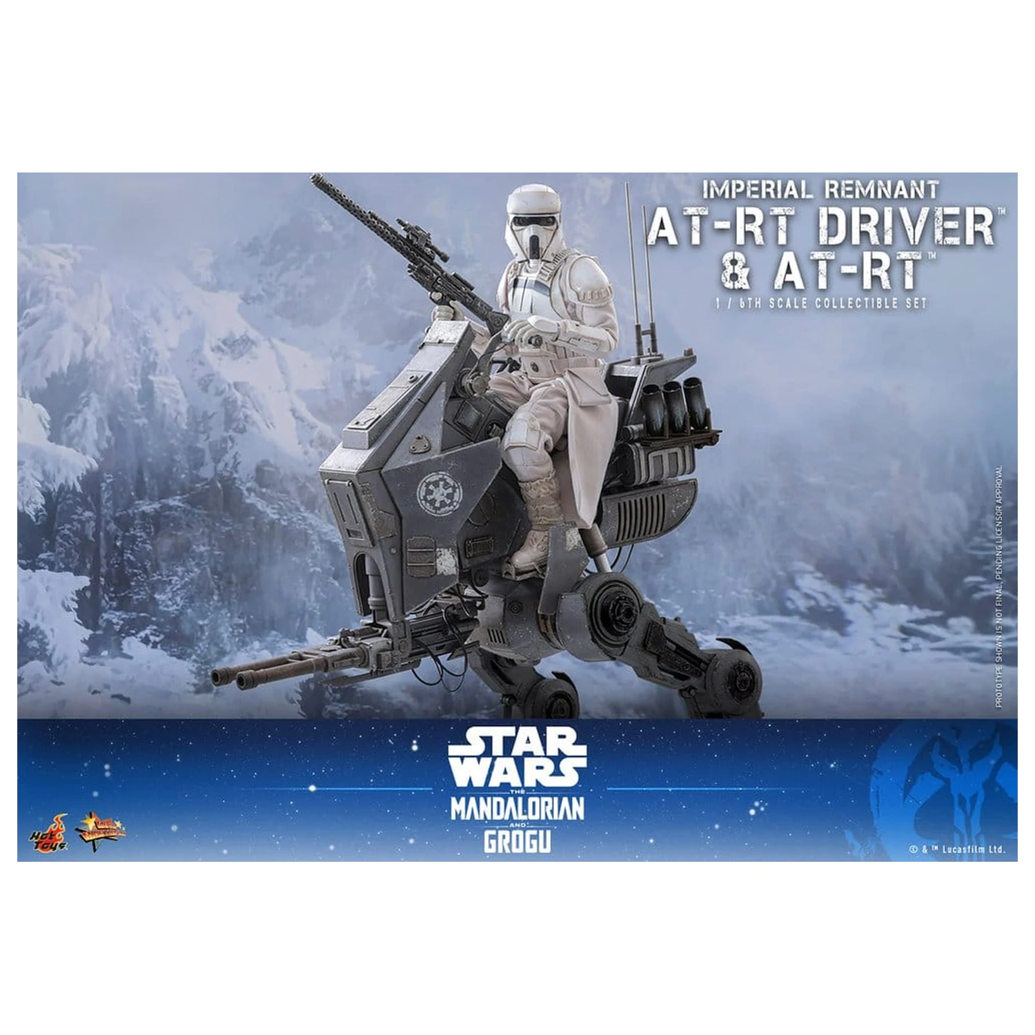 Star Wars: The Mandalorian & Grogu Movie Masterpiece Zestaw figurek 1/6 Imperial Remnant AT-RT Driver i AT-RT 60 cm zdjęcie produktu