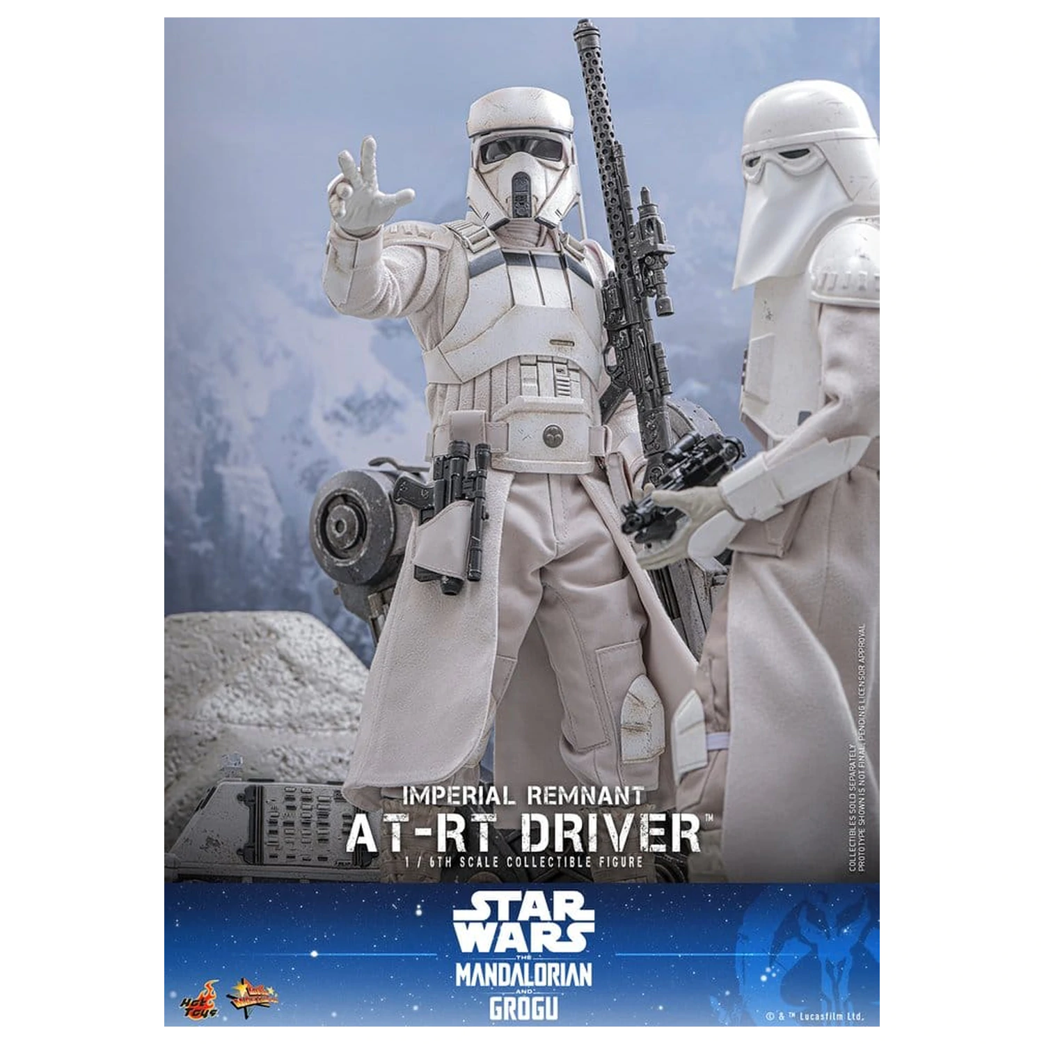 Star Wars: The Mandalorian & Grogu Movie Masterpiece Zestaw figurek 1/6 Imperial Remnant AT-RT Driver i AT-RT 60 cm zdjęcie produktu