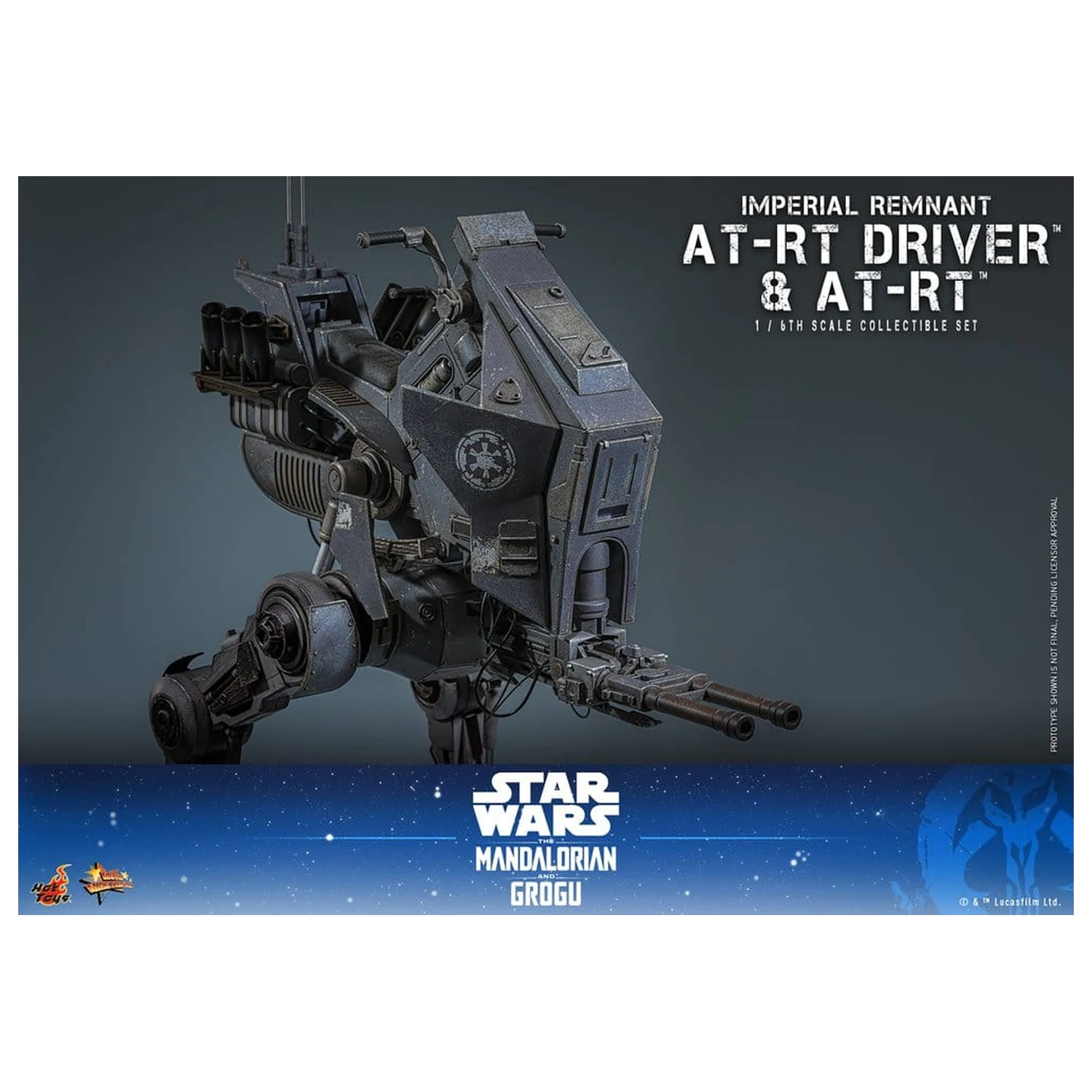 Star Wars: The Mandalorian & Grogu Movie Masterpiece Zestaw figurek 1/6 Imperial Remnant AT-RT Driver i AT-RT 60 cm zdjęcie produktu