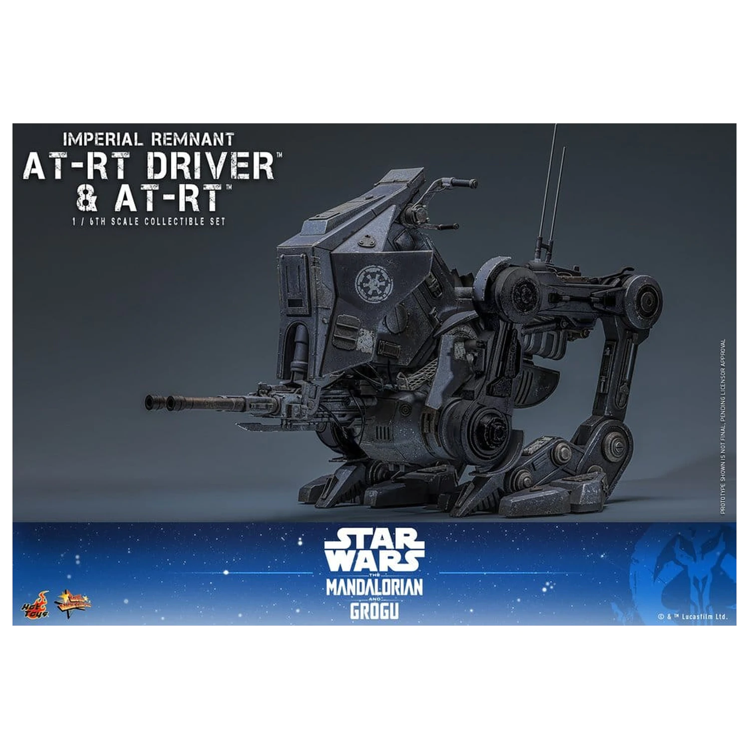 Star Wars: The Mandalorian & Grogu Movie Masterpiece Zestaw figurek 1/6 Imperial Remnant AT-RT Driver i AT-RT 60 cm zdjęcie produktu