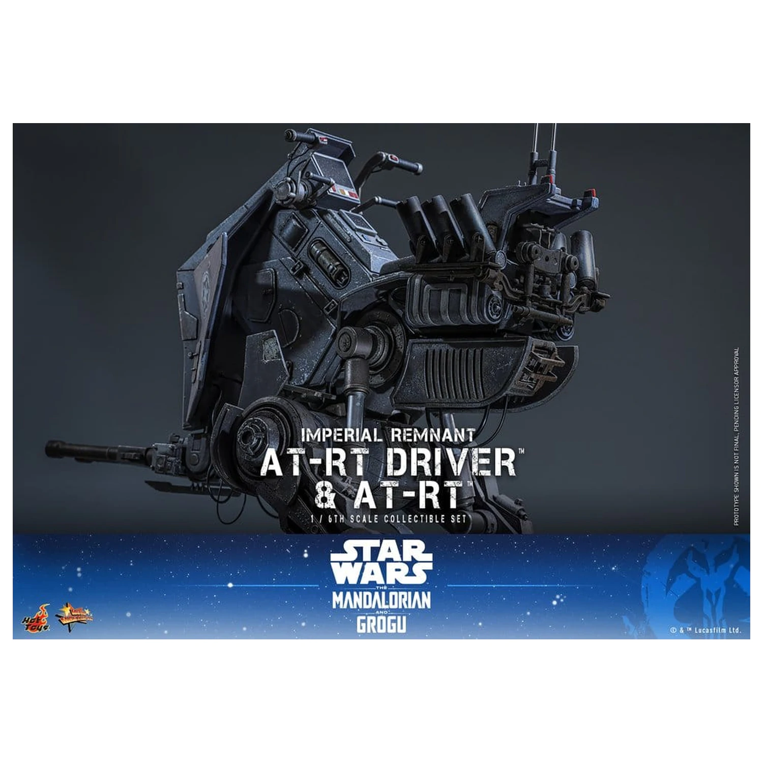 Star Wars: The Mandalorian & Grogu Movie Masterpiece Zestaw figurek 1/6 Imperial Remnant AT-RT Driver i AT-RT 60 cm zdjęcie produktu