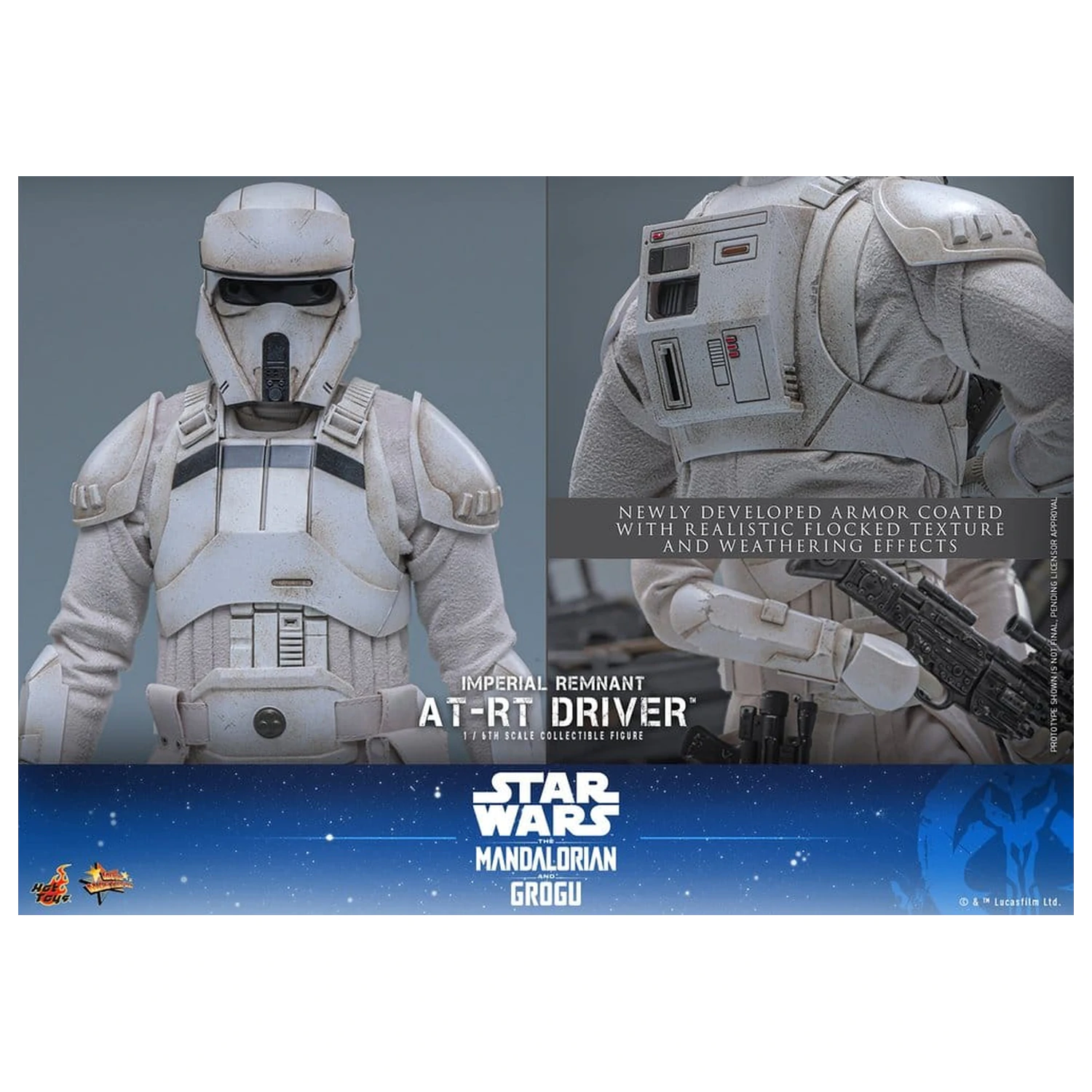 Star Wars: The Mandalorian & Grogu Movie Masterpiece Zestaw figurek 1/6 Imperial Remnant AT-RT Driver i AT-RT 60 cm zdjęcie produktu