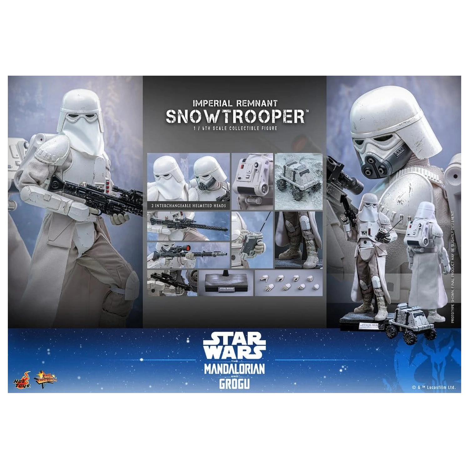 Star Wars: The Mandalorian & Grogu Movie Masterpiece Figurka akcji 1/6 Imperial Remnant Snowtrooper 30 cm zdjęcie produktu