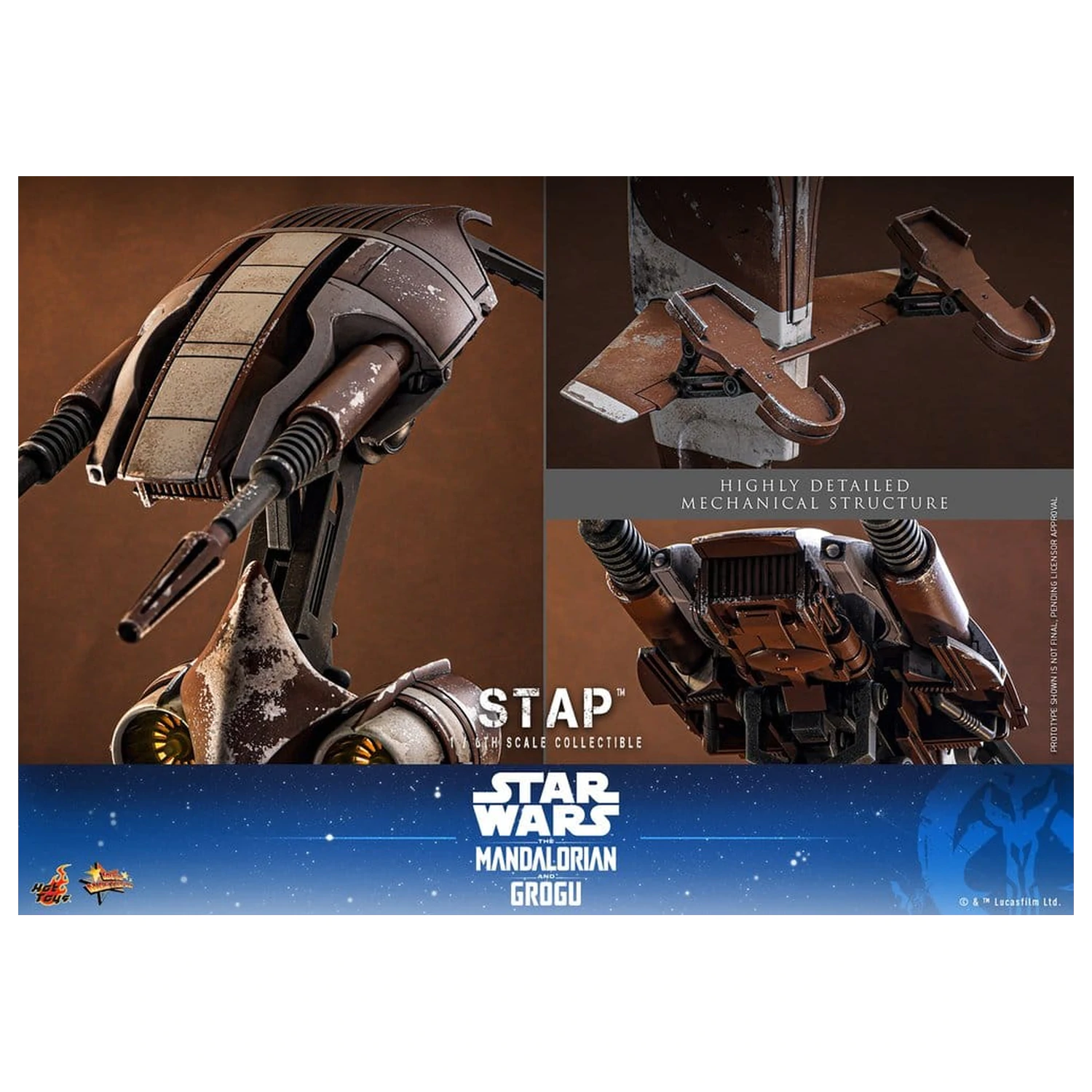 Star Wars: The Mandalorian & Grogu Movie Masterpiece Akcesorium 1/6 STAP 32 cm zdjęcie produktu