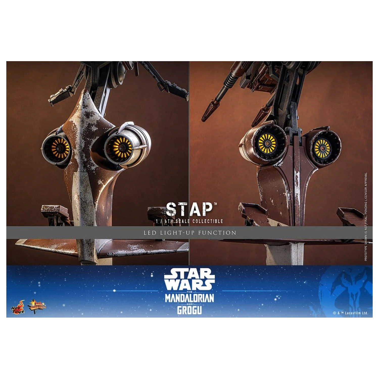 Star Wars: The Mandalorian & Grogu Movie Masterpiece Akcesorium 1/6 STAP 32 cm zdjęcie produktu