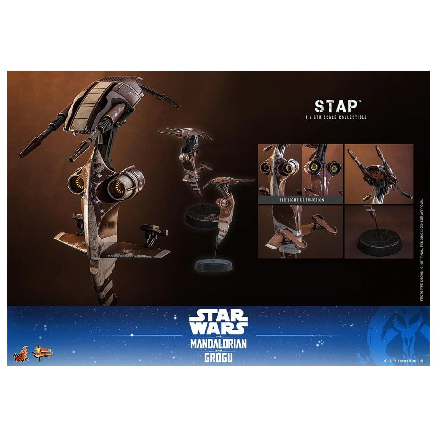 Star Wars: The Mandalorian & Grogu Movie Masterpiece Akcesorium 1/6 STAP 32 cm zdjęcie produktu
