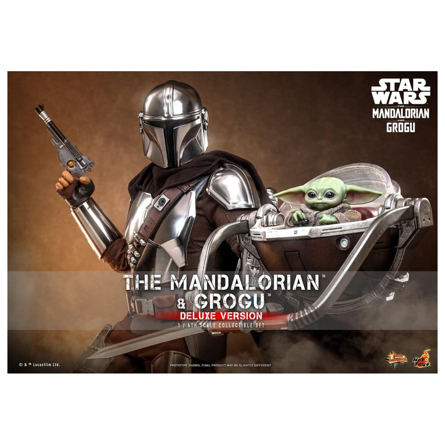 Star Wars: The Mandalorian & Grogu Movie Masterpiece Figurka akcji 1/6 The Mandalorian i Grogu (Deluxe Version) 31 cm zdjęcie produktu