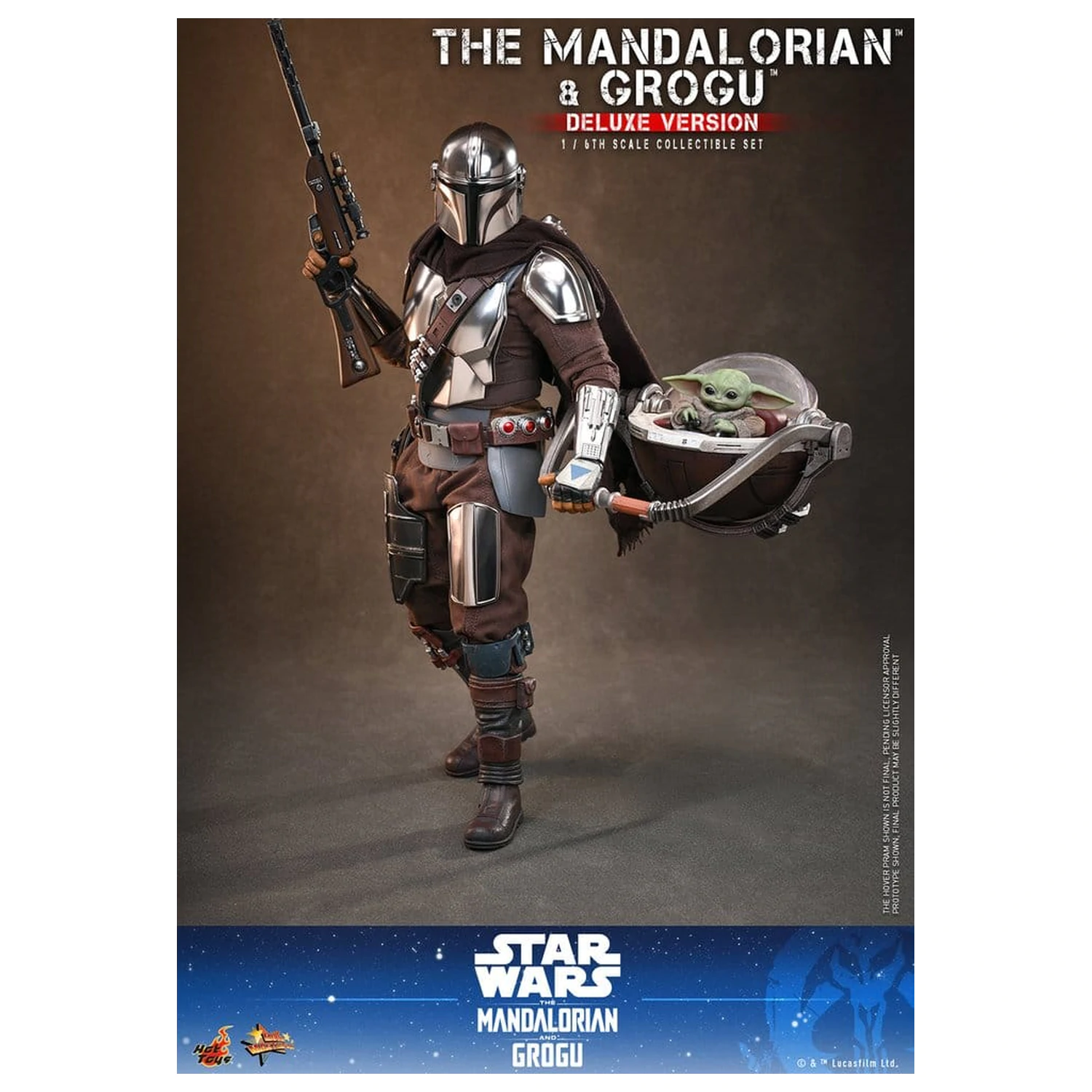Star Wars: The Mandalorian & Grogu Movie Masterpiece Figurka akcji 1/6 The Mandalorian i Grogu (Deluxe Version) 31 cm zdjęcie produktu
