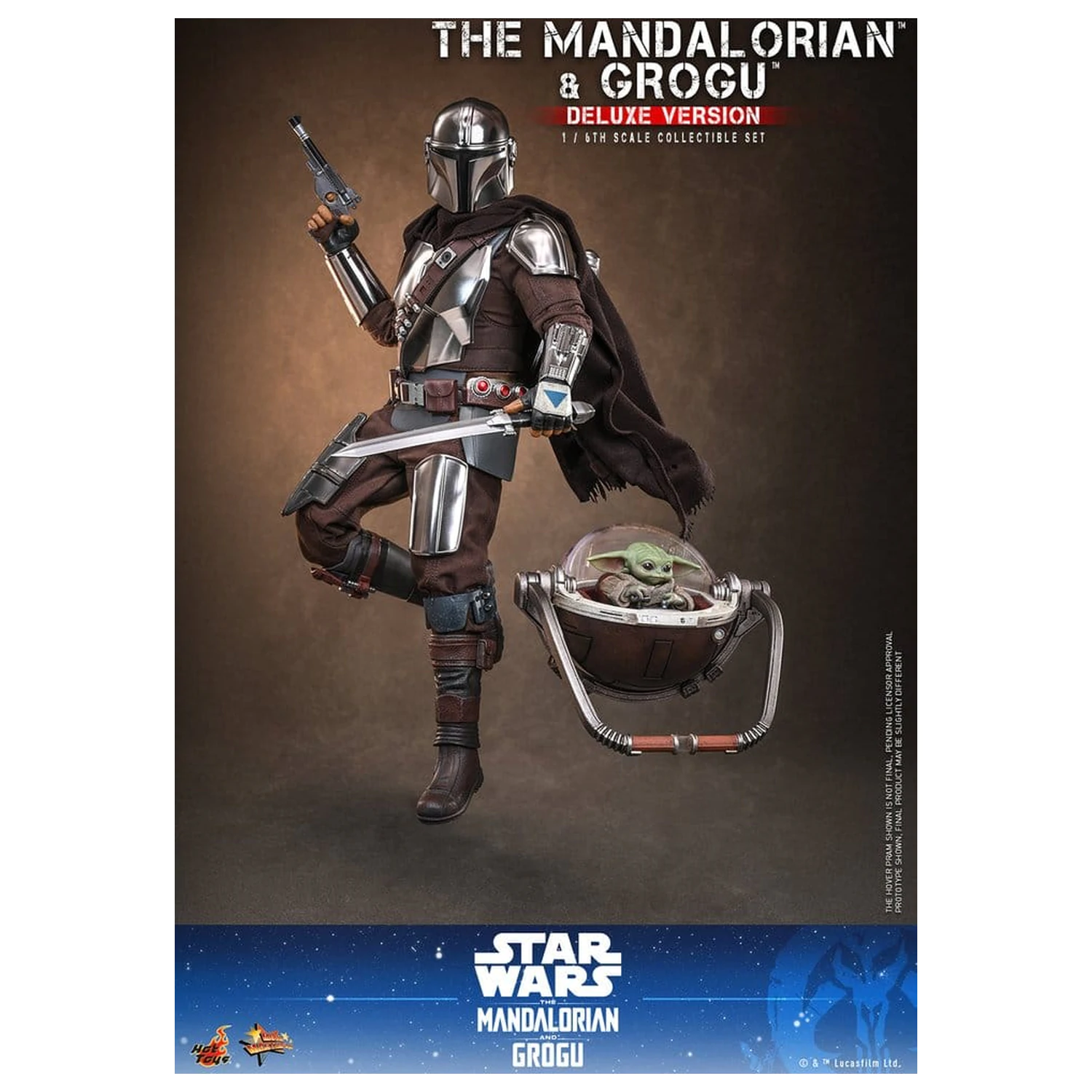 Star Wars: The Mandalorian & Grogu Movie Masterpiece Figurka akcji 1/6 The Mandalorian i Grogu (Deluxe Version) 31 cm zdjęcie produktu