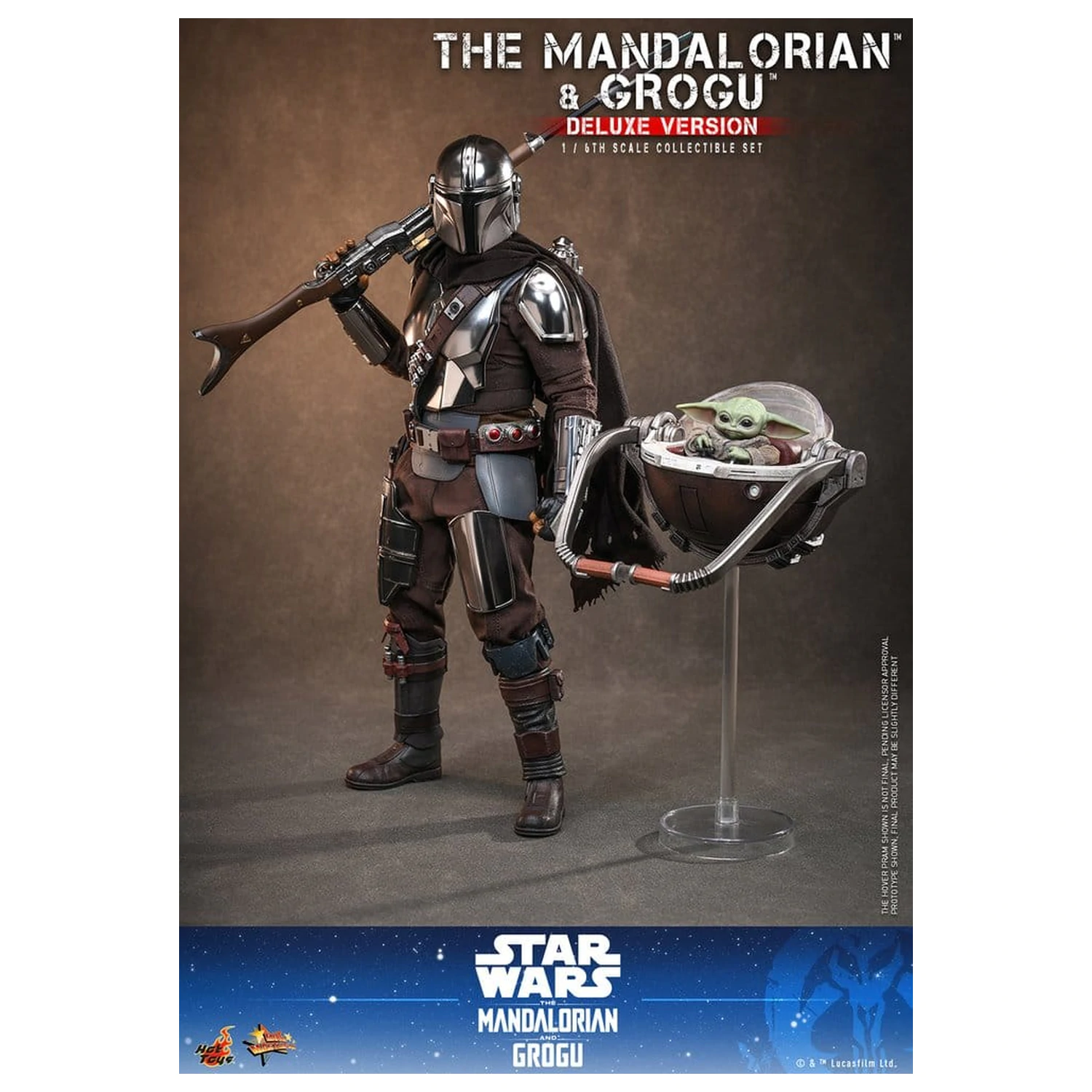 Star Wars: The Mandalorian & Grogu Movie Masterpiece Figurka akcji 1/6 The Mandalorian i Grogu (Deluxe Version) 31 cm zdjęcie produktu