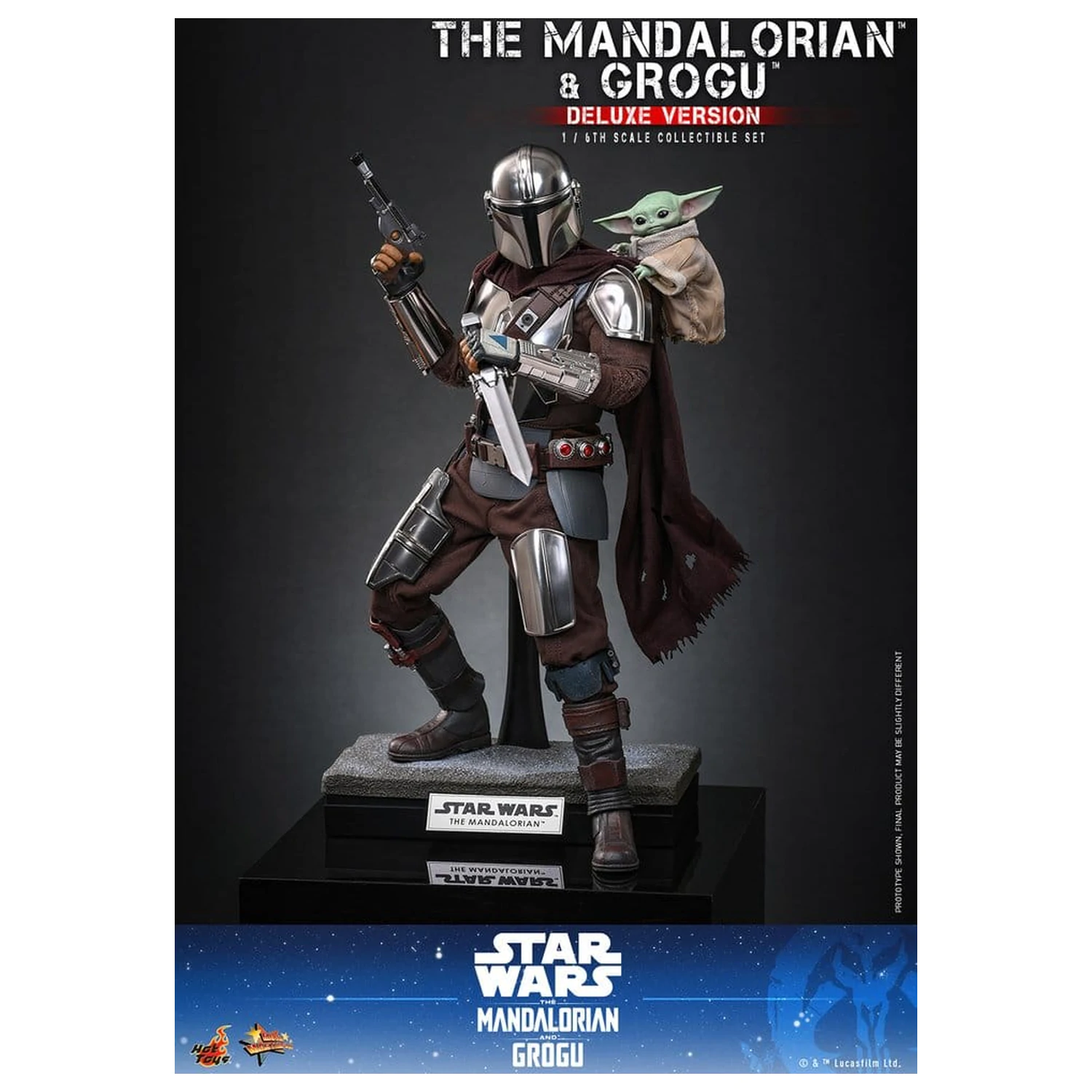 Star Wars: The Mandalorian & Grogu Movie Masterpiece Figurka akcji 1/6 The Mandalorian i Grogu (Deluxe Version) 31 cm zdjęcie produktu