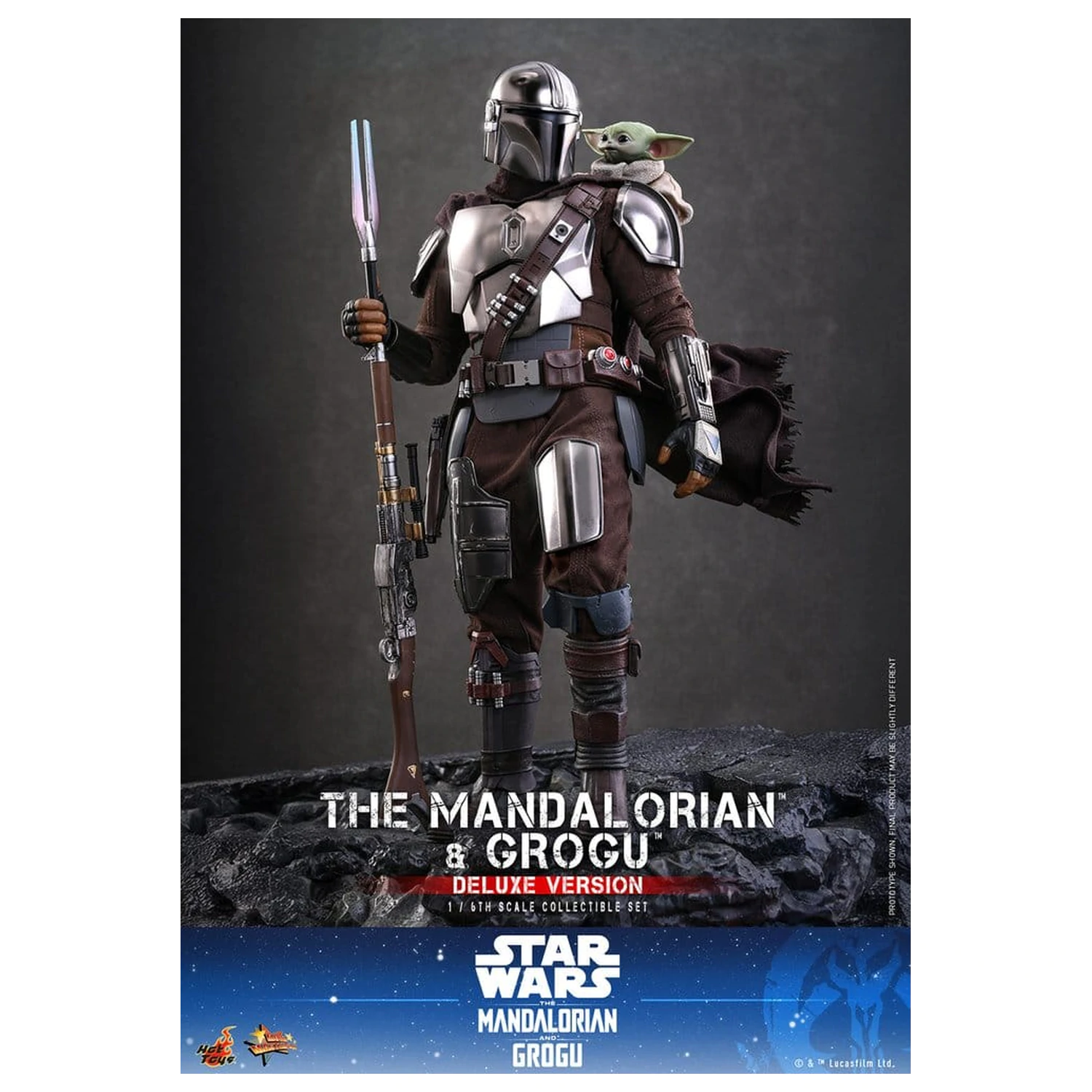 Star Wars: The Mandalorian & Grogu Movie Masterpiece Figurka akcji 1/6 The Mandalorian i Grogu (Deluxe Version) 31 cm zdjęcie produktu