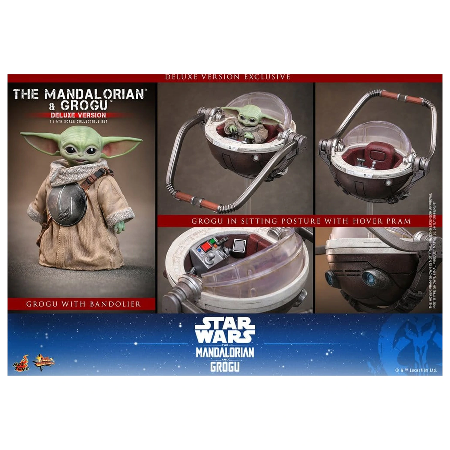 Star Wars: The Mandalorian & Grogu Movie Masterpiece Figurka akcji 1/6 The Mandalorian i Grogu (Deluxe Version) 31 cm zdjęcie produktu