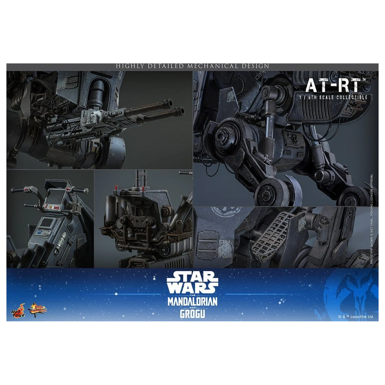 Star Wars: The Mandalorian & Grogu Movie Masterpiece Pojazd 1/6 AT-RT 60 cm zdjęcie produktu
