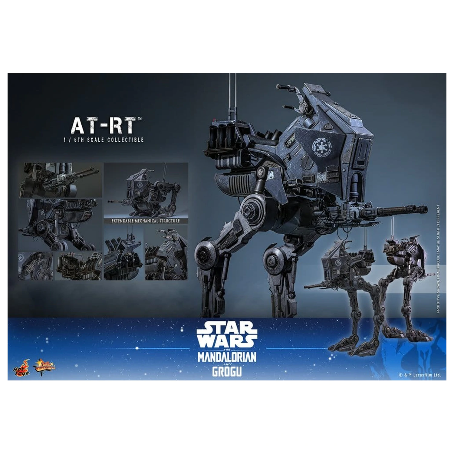 Star Wars: The Mandalorian & Grogu Movie Masterpiece Pojazd 1/6 AT-RT 60 cm zdjęcie produktu