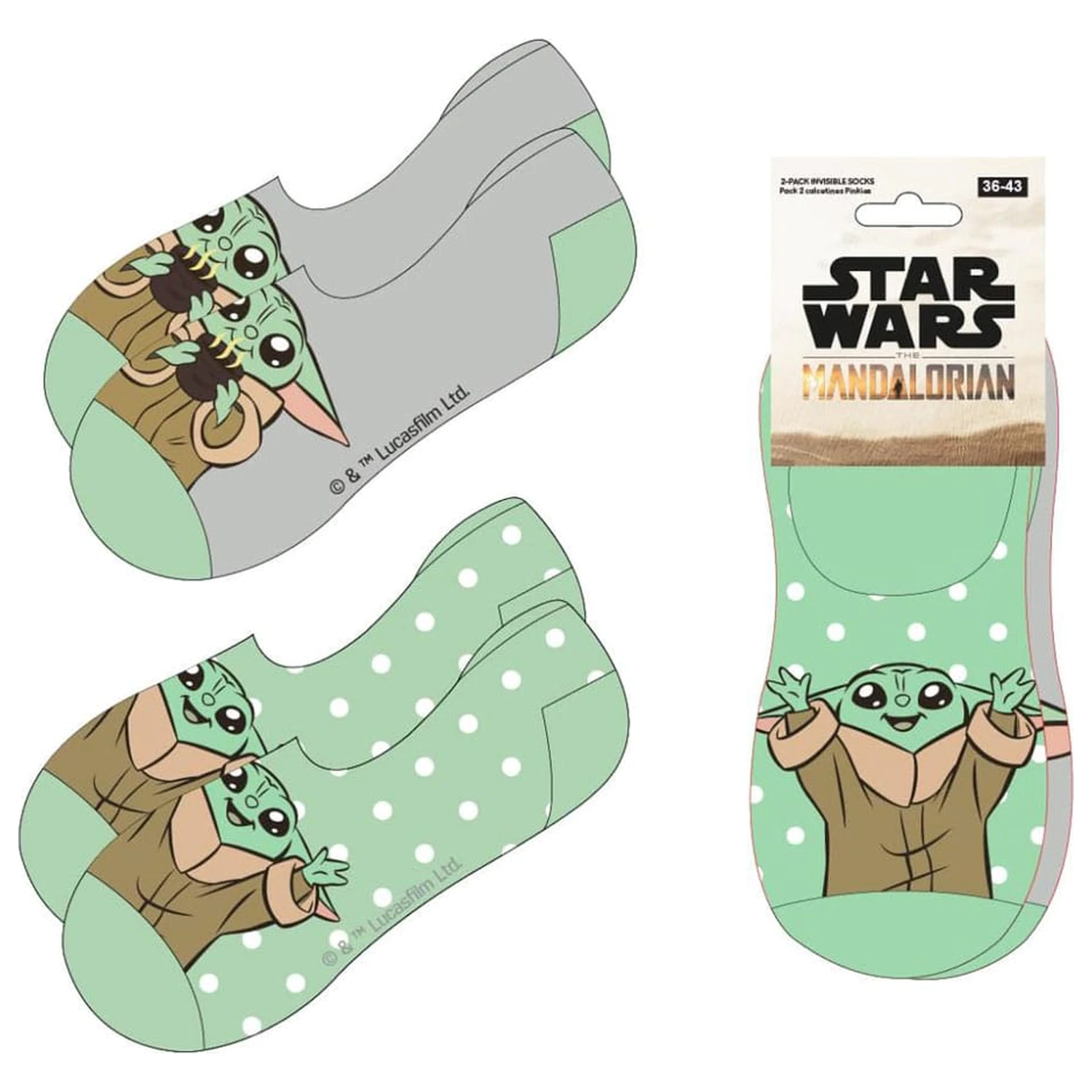 Star Wars: The Mandalorian skarpetki stopki 2-paki 38-45 zdjęcie produktu