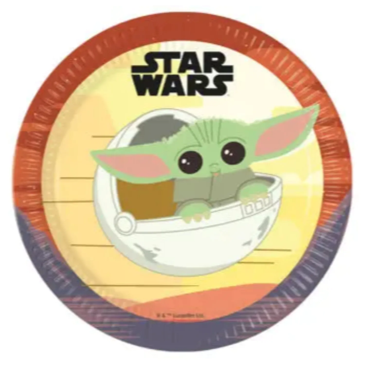 Star Wars The Mandalorian Talerze Papierowe 8 szt. 23 cm FSC zdjęcie produktu