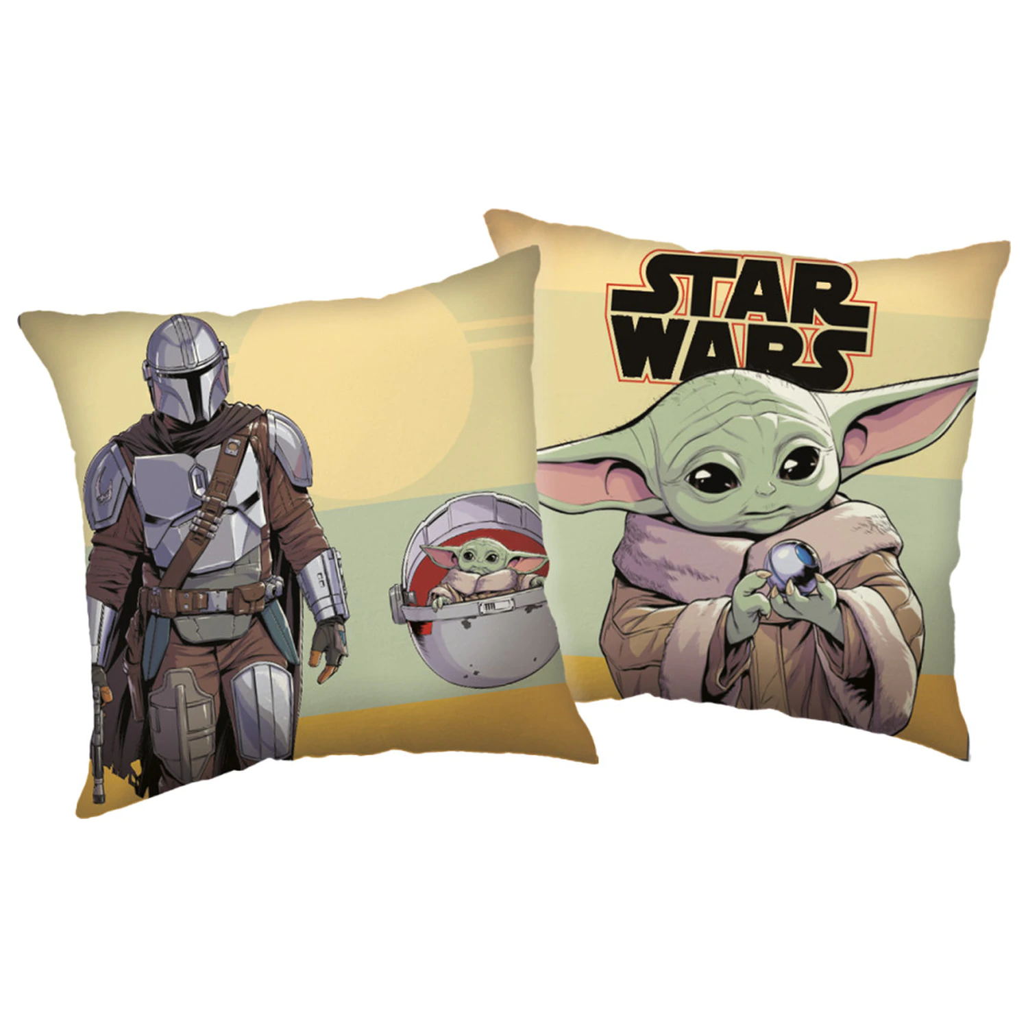 Star Wars The Mandalorian poduszka, poduszka dekoracyjna 40x40 cm zdjęcie produktu