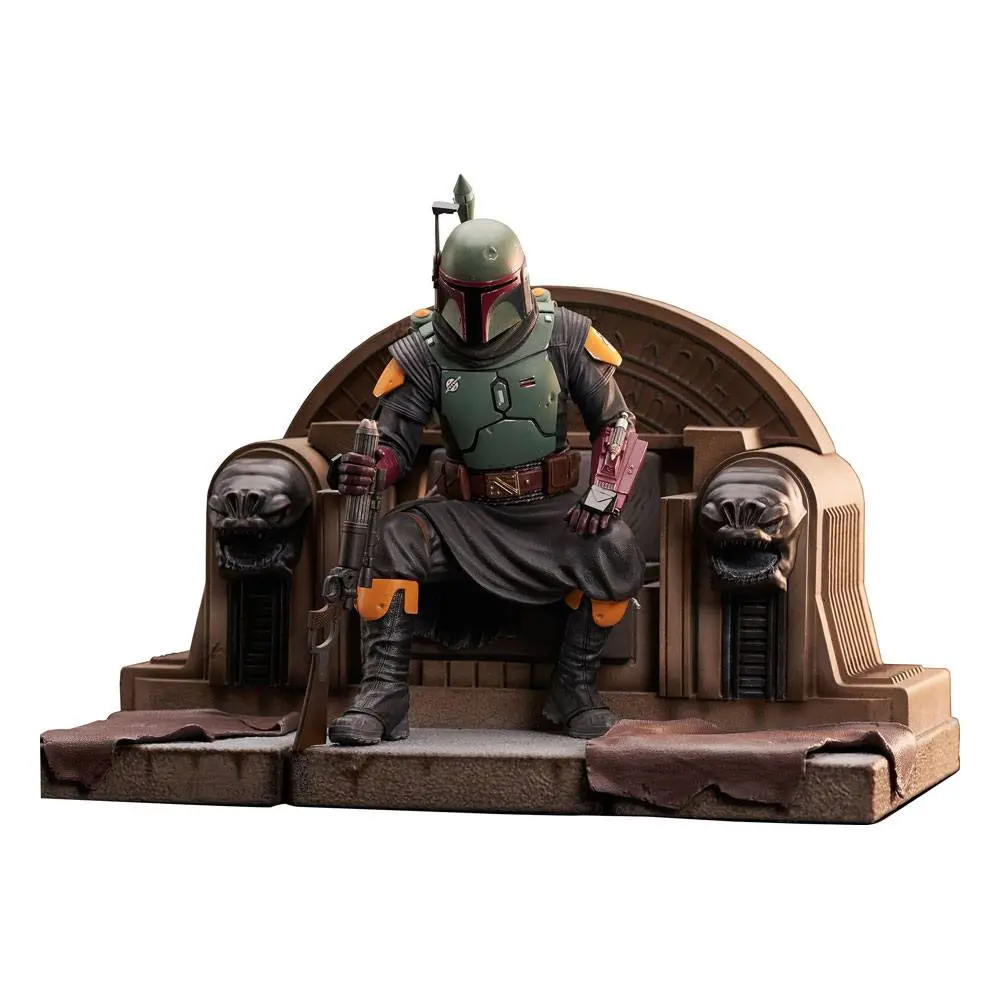 Star Wars: The Mandalorian Premier Collection Statue 1/7 Boba Fett na Tronie 24 cm Figura zdjęcie produktu