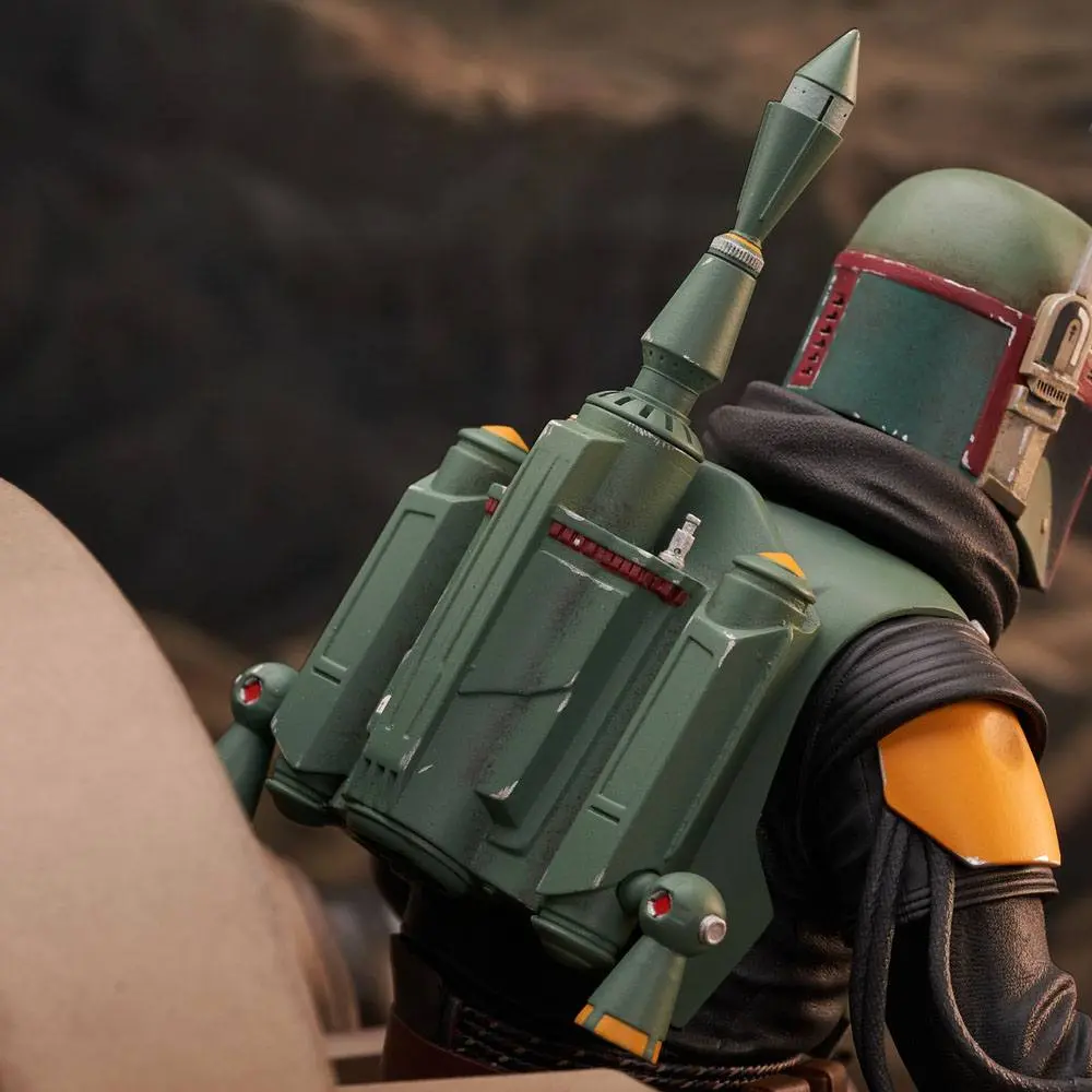 Star Wars: The Mandalorian Premier Collection Statue 1/7 Boba Fett na Tronie 24 cm Figura zdjęcie produktu