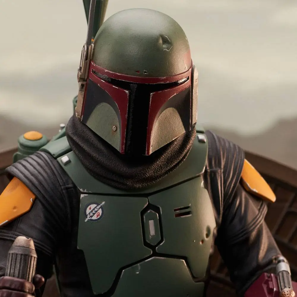 Star Wars: The Mandalorian Premier Collection Statue 1/7 Boba Fett na Tronie 24 cm Figura zdjęcie produktu