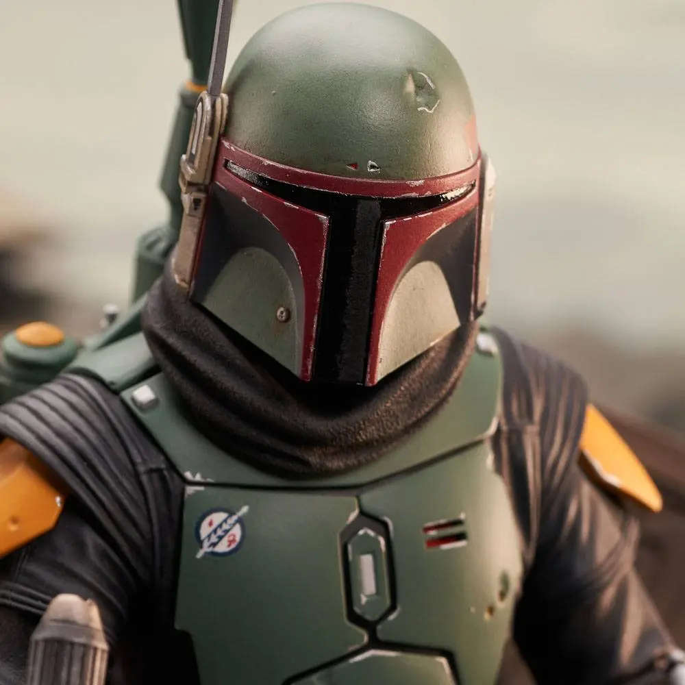 Star Wars: The Mandalorian Premier Collection Statue 1/7 Boba Fett na Tronie 24 cm Figura zdjęcie produktu