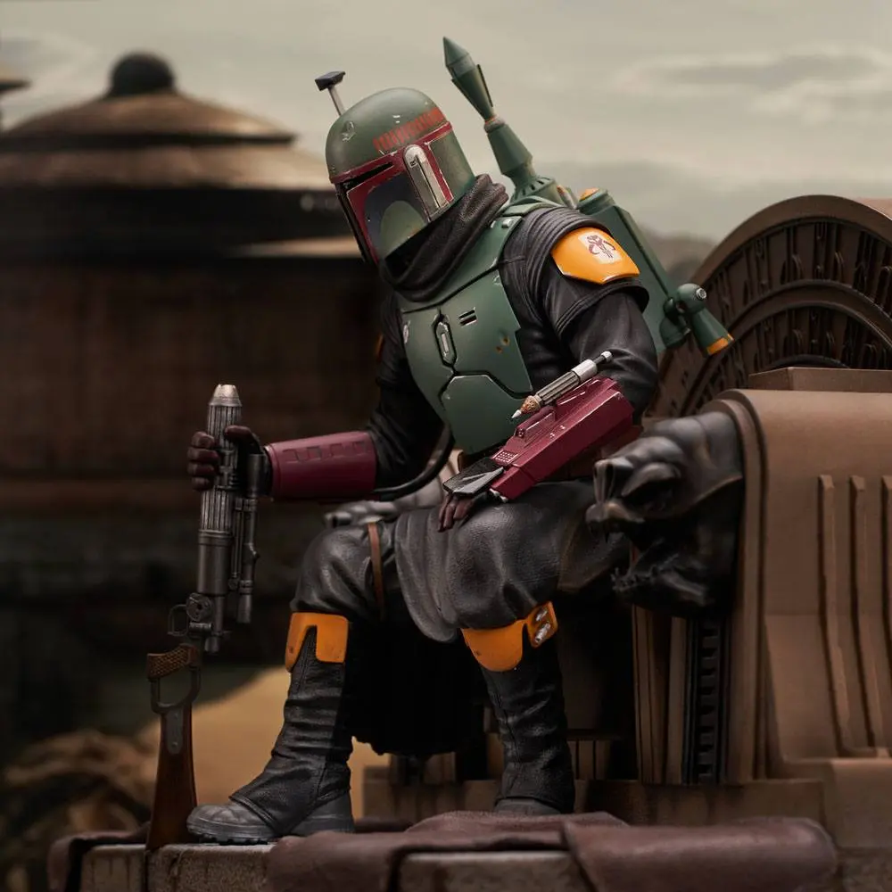 Star Wars: The Mandalorian Premier Collection Statue 1/7 Boba Fett na Tronie 24 cm Figura zdjęcie produktu