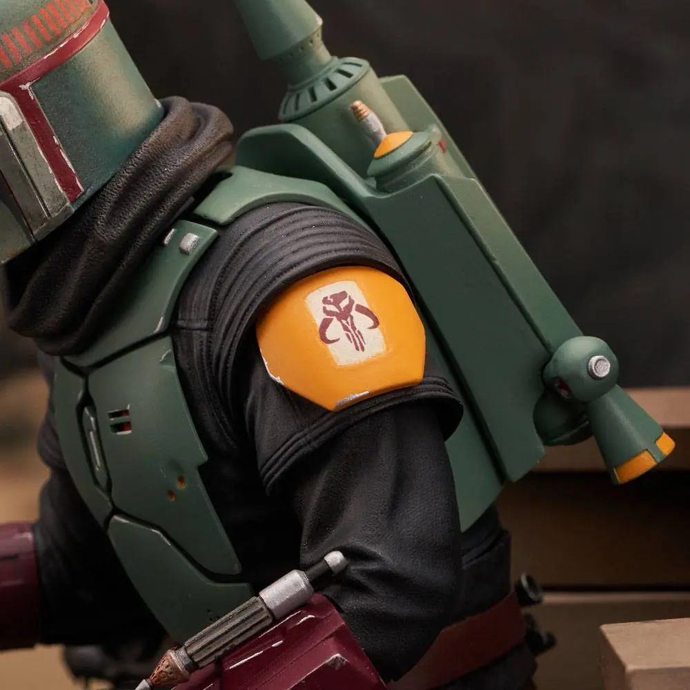 Star Wars: The Mandalorian Premier Collection Statue 1/7 Boba Fett na Tronie 24 cm Figura zdjęcie produktu