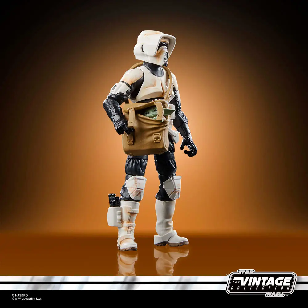 Star Wars: The Mandalorian Vintage Collection Pojazd z Figurkami Ścigacz z Scout Trooperem & Grogu zdjęcie produktu