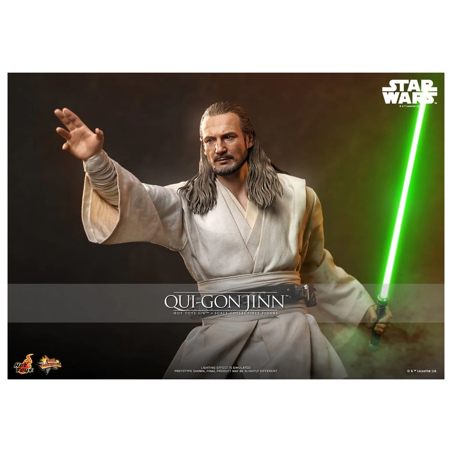 Star Wars: The Phantom Menace Movie Masterpiece Figurka Akcji 1/6 Qui-Gon Jinn (Artisan Edition) Hot Toys Exclusive 32 cm zdjęcie produktu