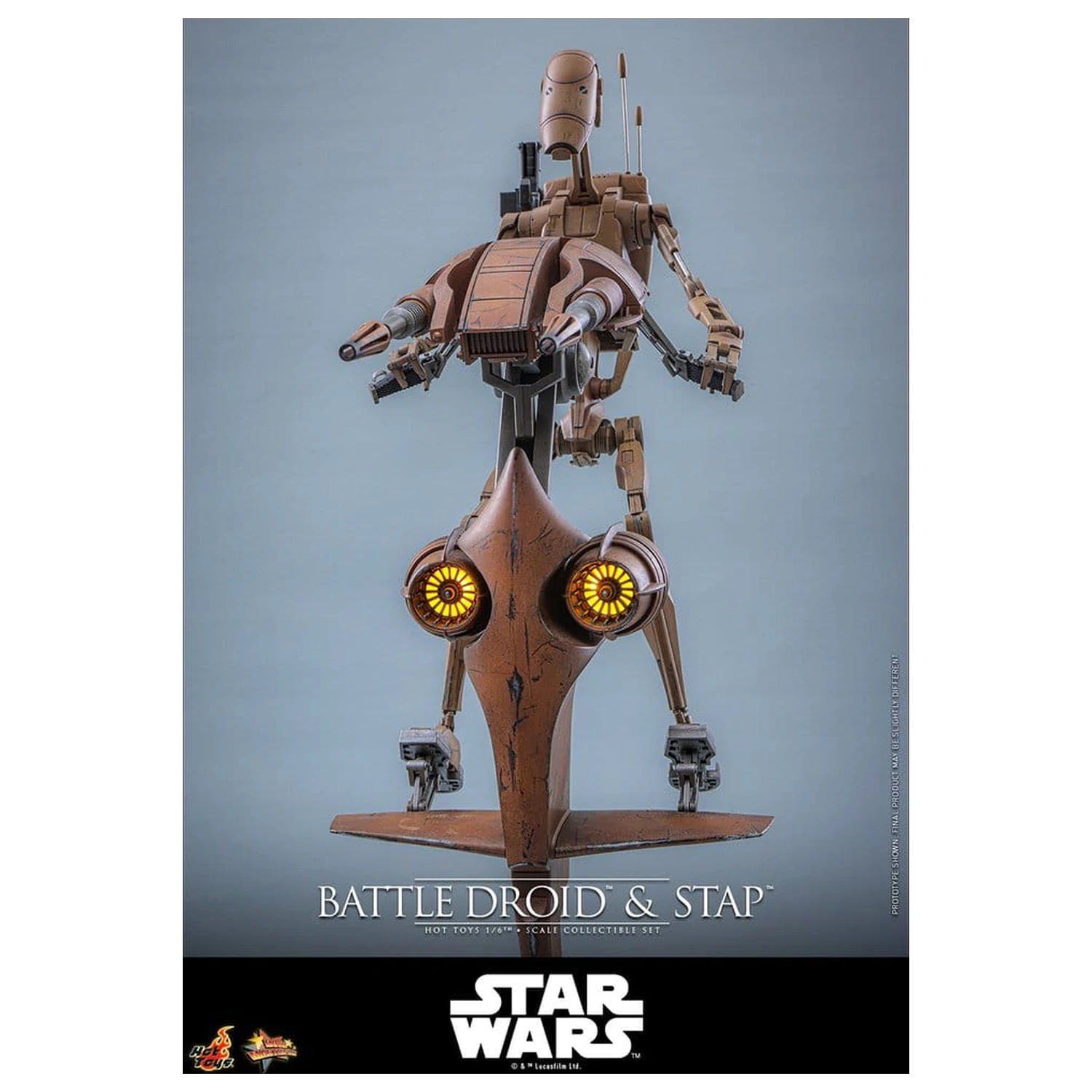 Star Wars: The Phantom Menace Movie Masterpiece zestaw figurek akcji 1/6 Battle Droid & STAP 32 cm zdjęcie produktu