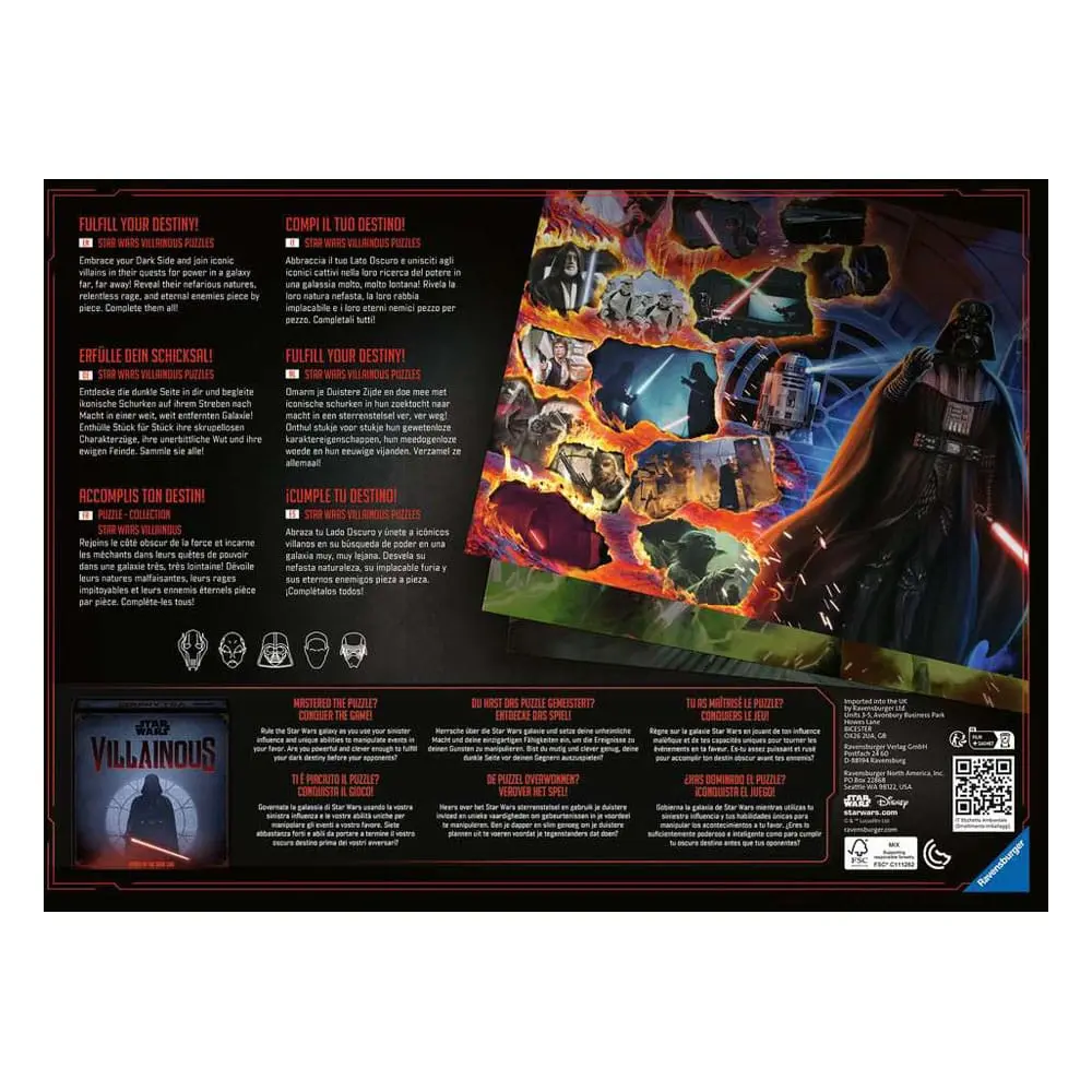 Star Wars Villainous Puzzle Darth Vader (1000 elementów) zdjęcie produktu