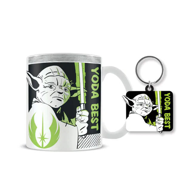 Star Wars Yoda Najlepszy Kubek + zestaw breloczków zdjęcie produktu