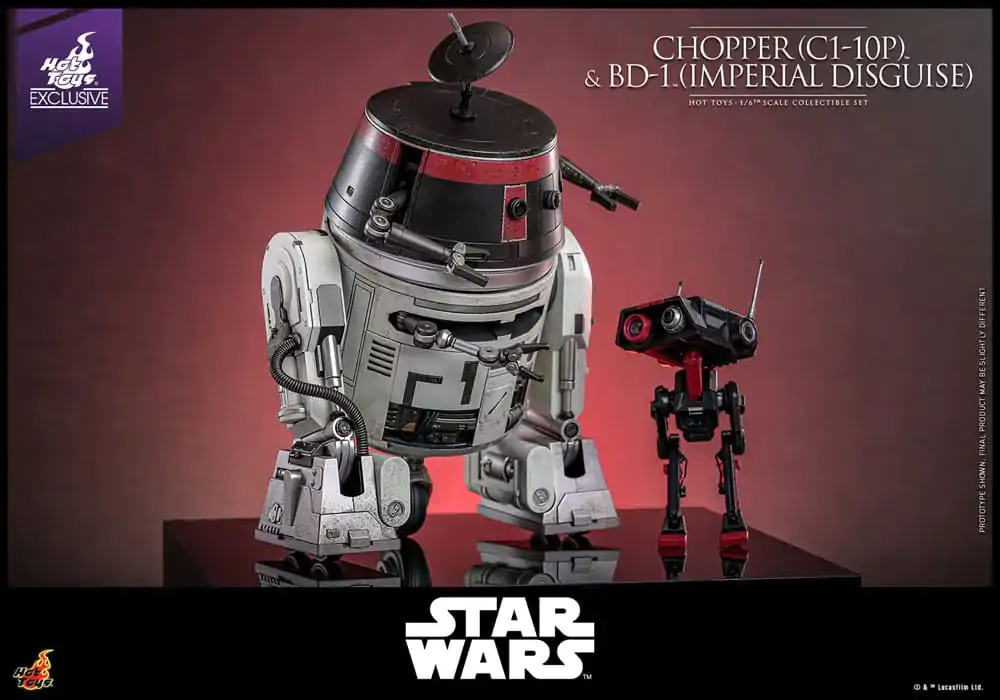 Star Wars Zestaw Figurek Akcji 1/6 Chopper (C1-10P™) i BD-1™ (Imperialne Przebranie) 18 cm i 8 cm zdjęcie produktu
