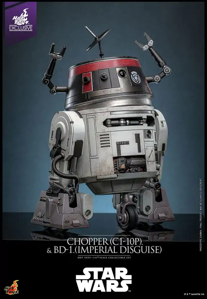 Star Wars Zestaw Figurek Akcji 1/6 Chopper (C1-10P™) i BD-1™ (Imperialne Przebranie) 18 cm i 8 cm zdjęcie produktu