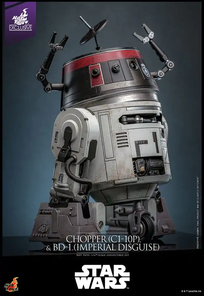 Star Wars Zestaw Figurek Akcji 1/6 Chopper (C1-10P™) i BD-1™ (Imperialne Przebranie) 18 cm i 8 cm zdjęcie produktu