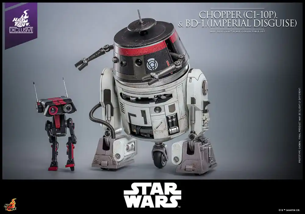Star Wars Zestaw Figurek Akcji 1/6 Chopper (C1-10P™) i BD-1™ (Imperialne Przebranie) 18 cm i 8 cm zdjęcie produktu