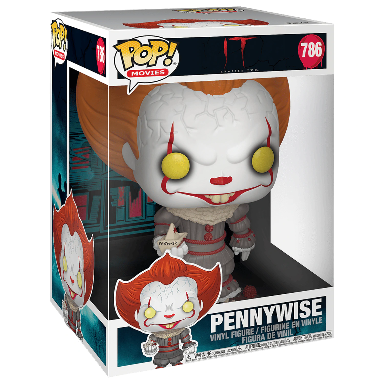 Stephen King's It 2 Super Sized POP! Figurka Vinyl Pennywise z Łódką 25 cm zdjęcie produktu
