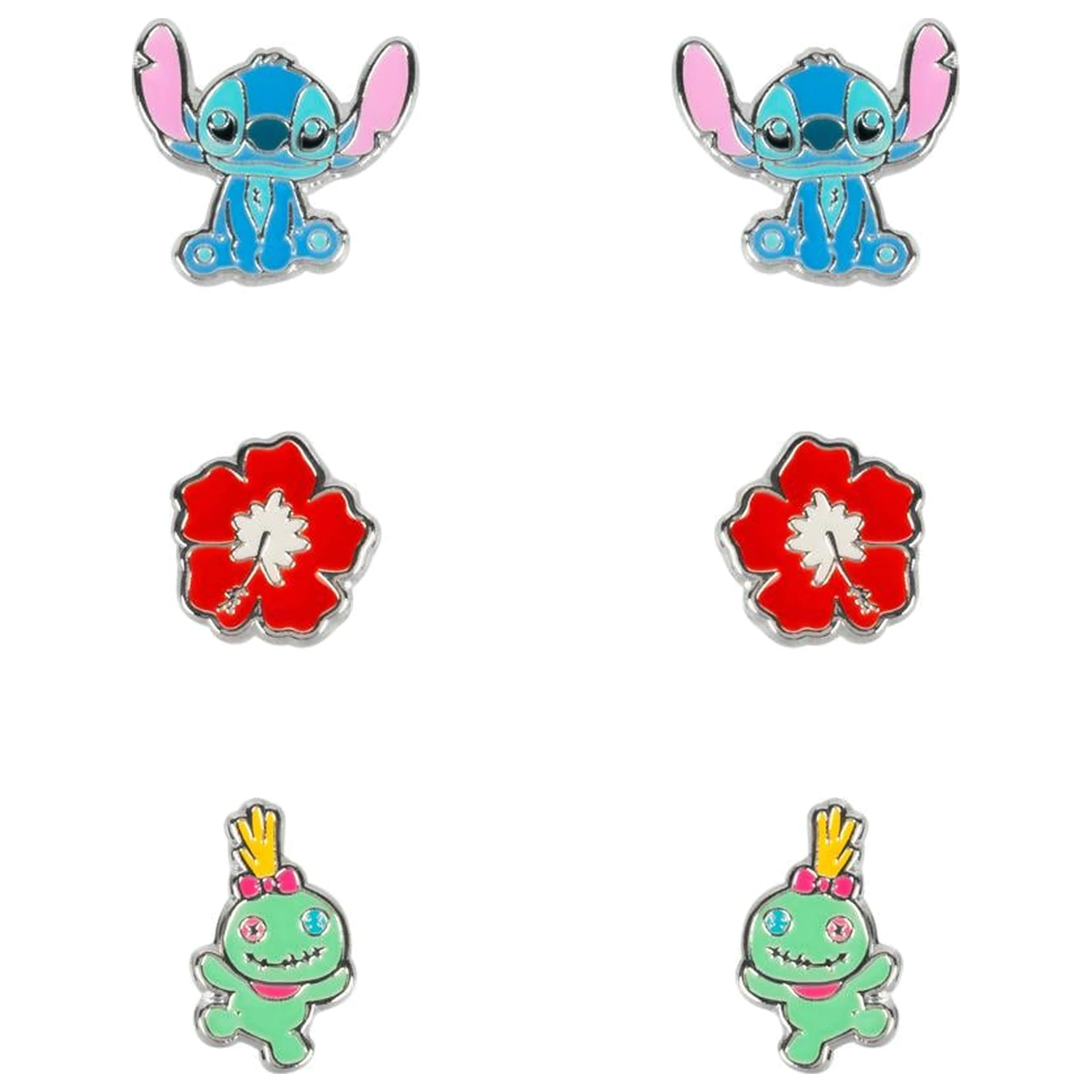 Stitch 3 Pary Kolczyków Sztyftów zdjęcie produktu