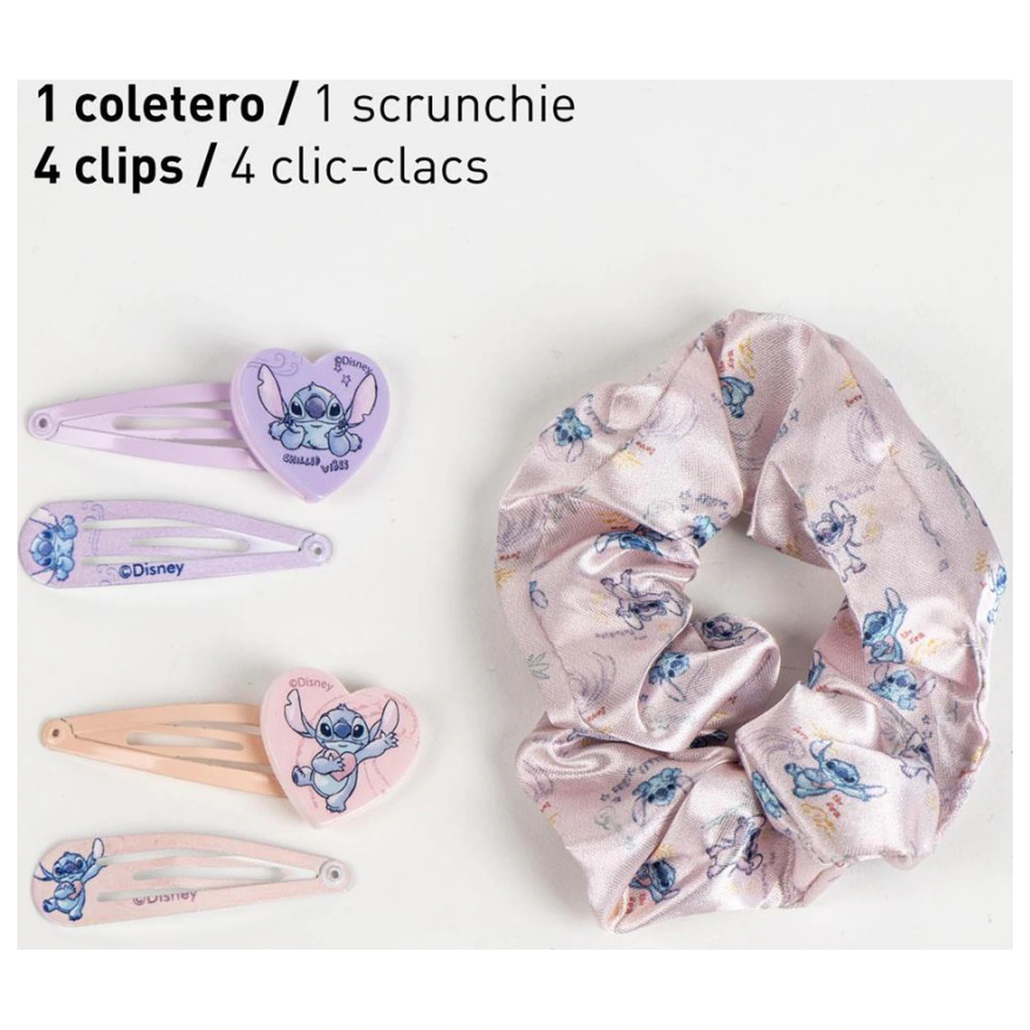Zestaw Stitch Alien Love Hair Clip i gumek do włosów w pudełku zdjęcie produktu