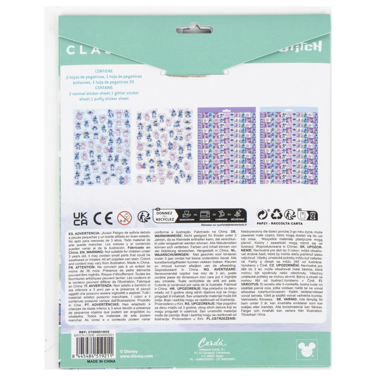 Zestaw naklejek Stitch Alien, 300 sztuk zdjęcie produktu