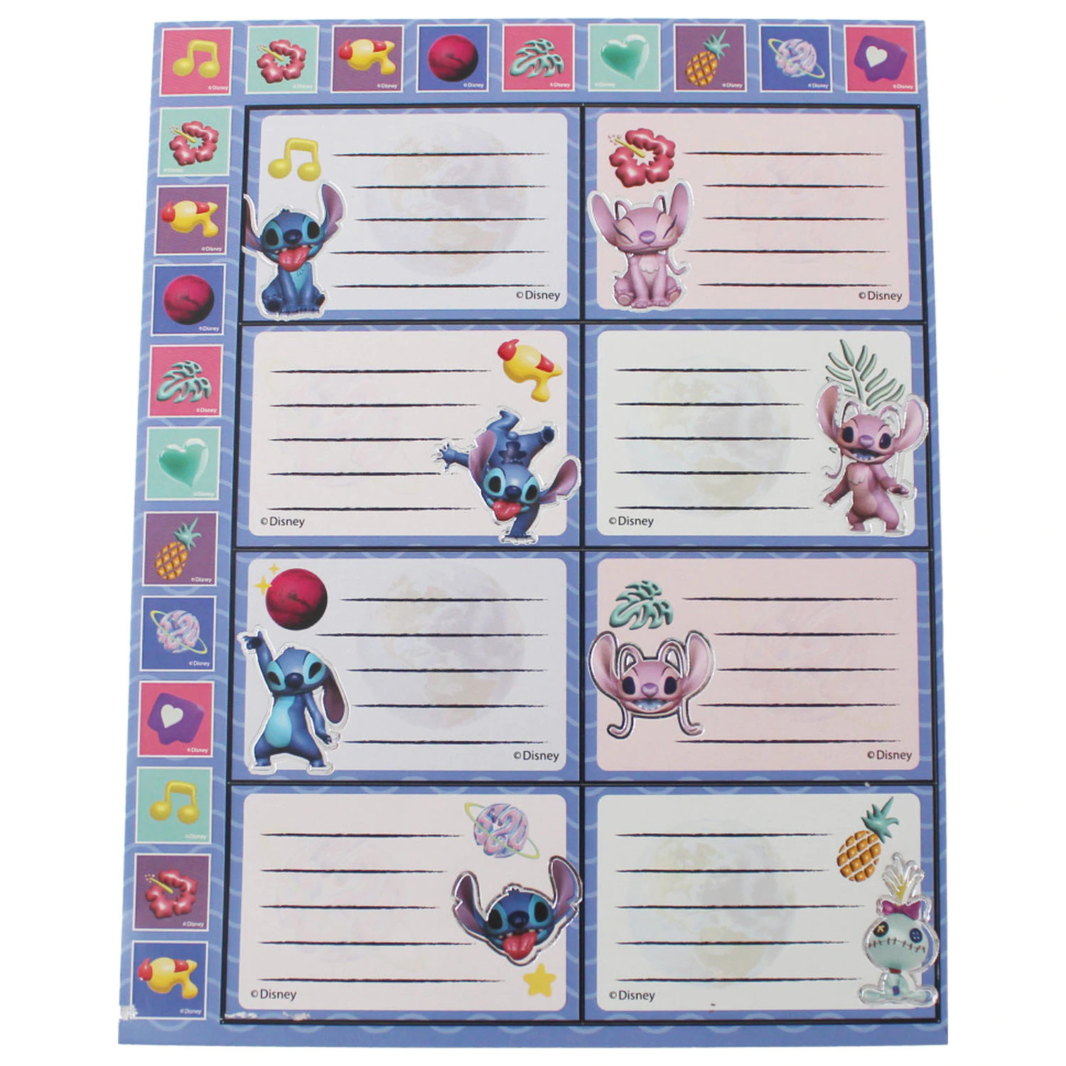 Stitch Aliens Naklejka Etykieta na zeszyt z 16 szt. zdjęcie produktu