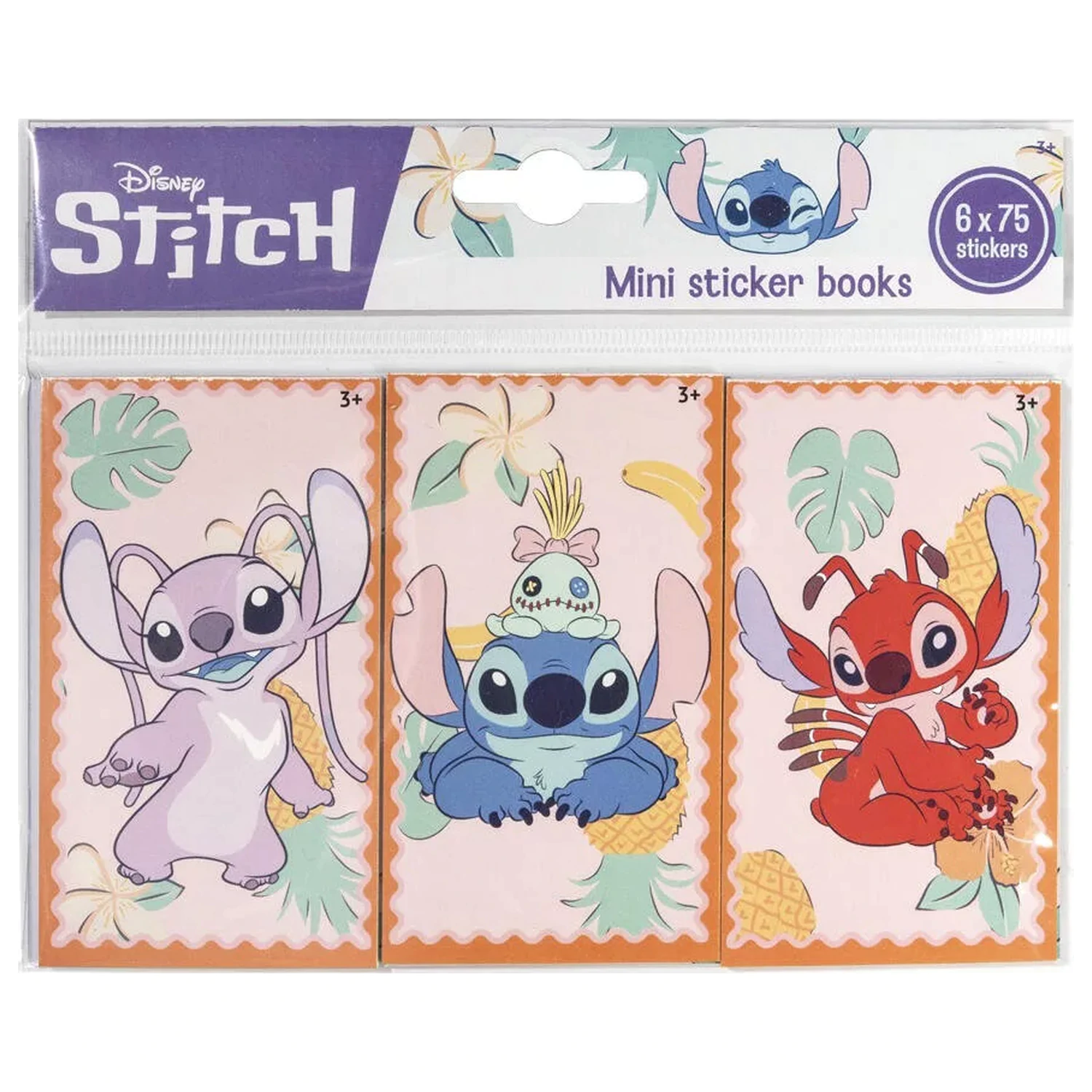 Zestaw 6 mini naklejek Stitch Aliens zdjęcie produktu