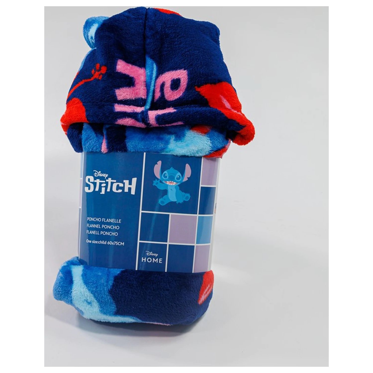 Stitch Aloha Dorosły Pluszowy Koc z Polaru Noszony jako Poncho zdjęcie produktu