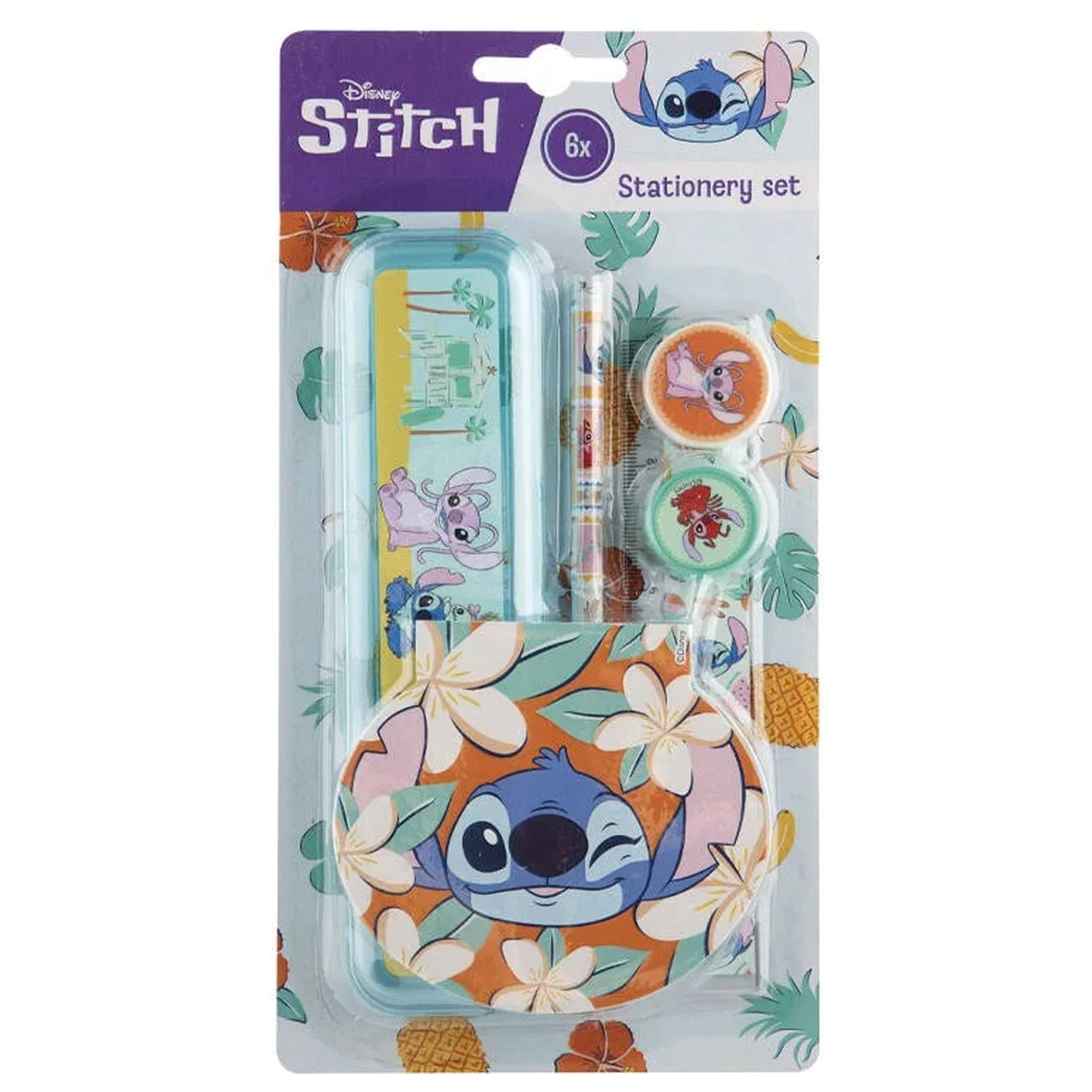 Stitch Aloha Zestaw przyborów piśmienniczych - 6 sztuk zdjęcie produktu